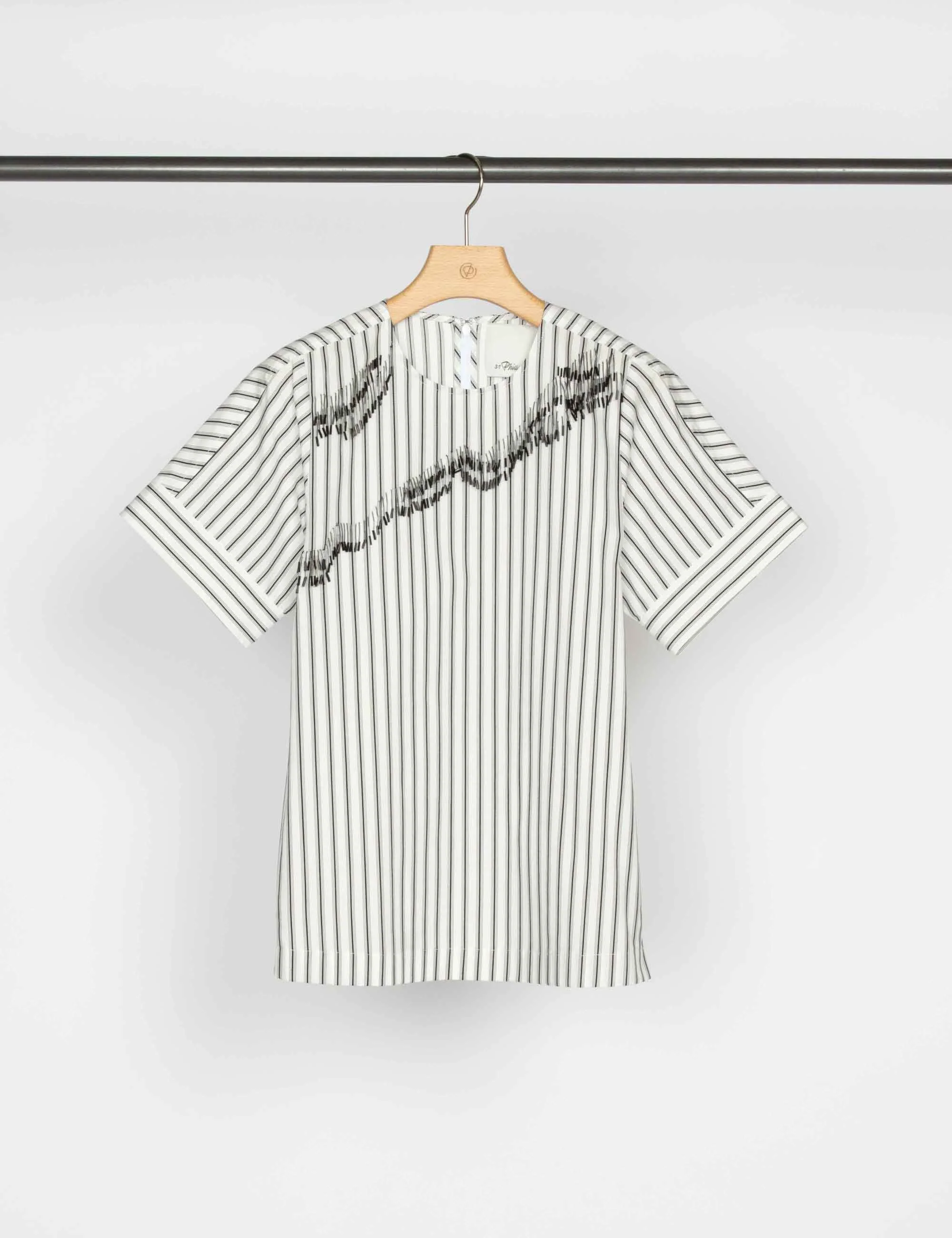 Short Sleeve Top with Zebra Embellishment - Image 2