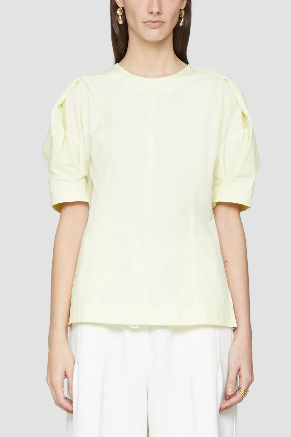 Short Sleeve Top With Back Zip - Image 10