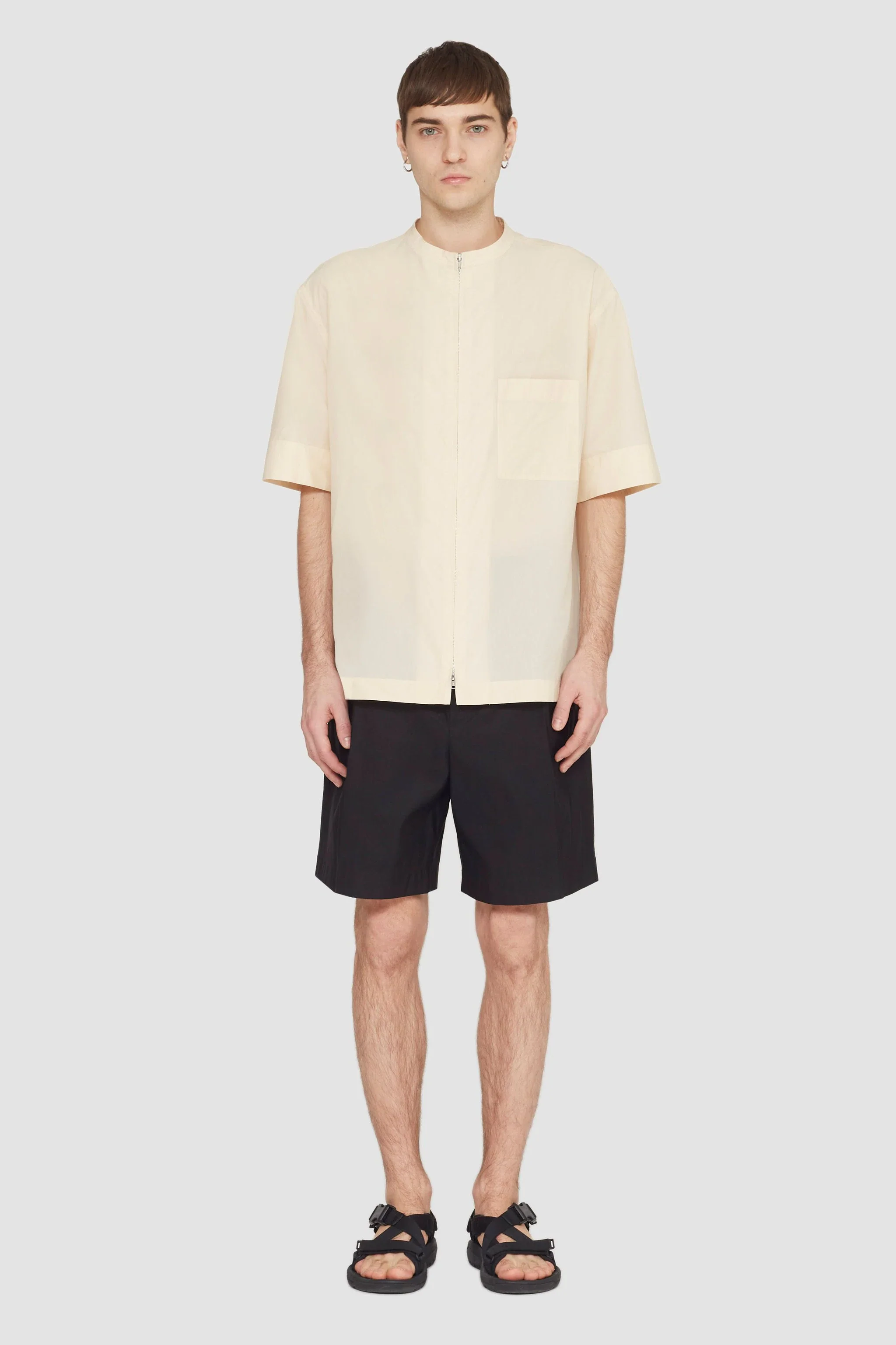 Short Sleeve Zip-Front Shirt - Image 7