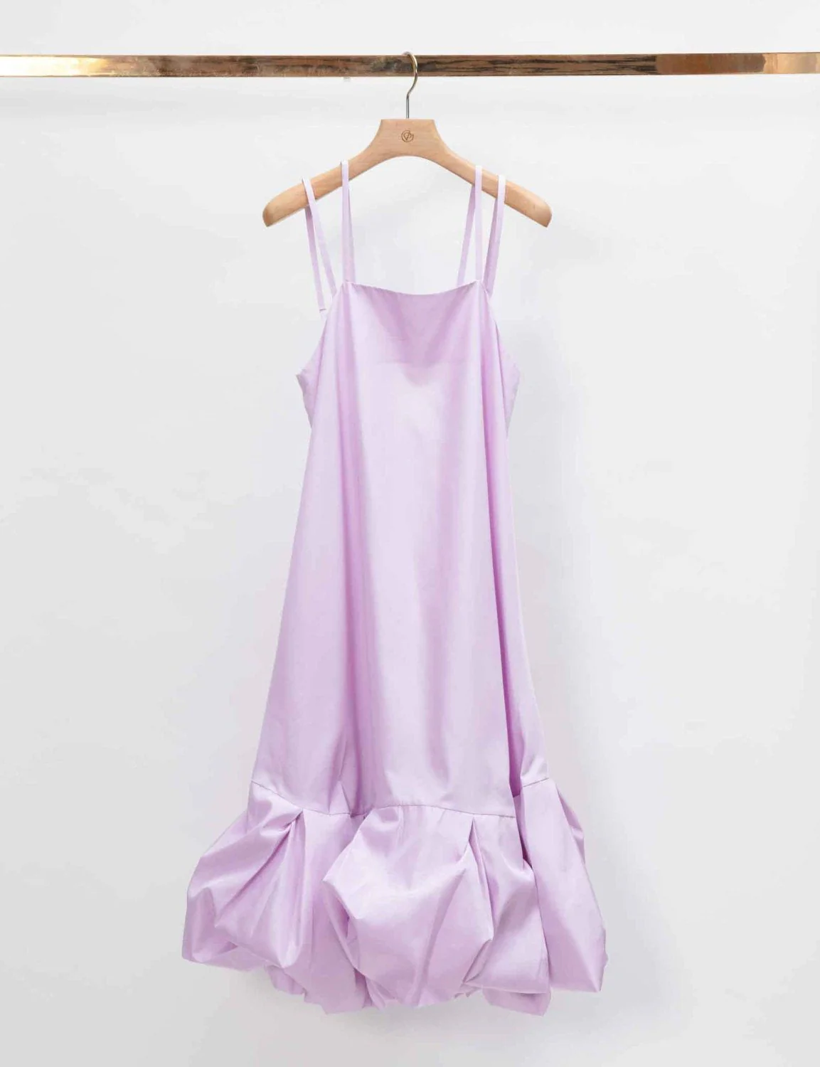 Strappy A-Line Bubble Hem Dress