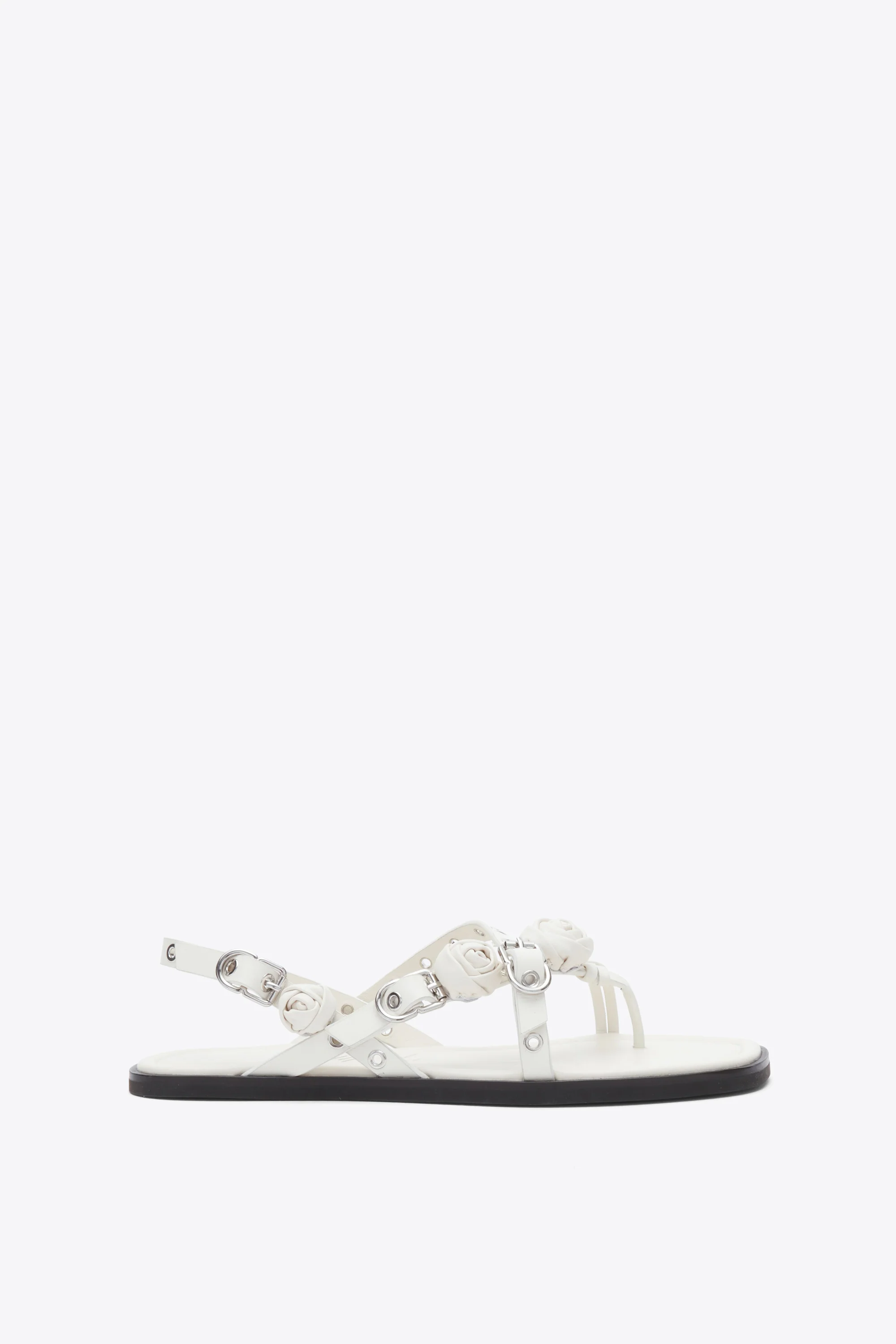 Strappy Eyelet Sandal with Rosettes - Image 5