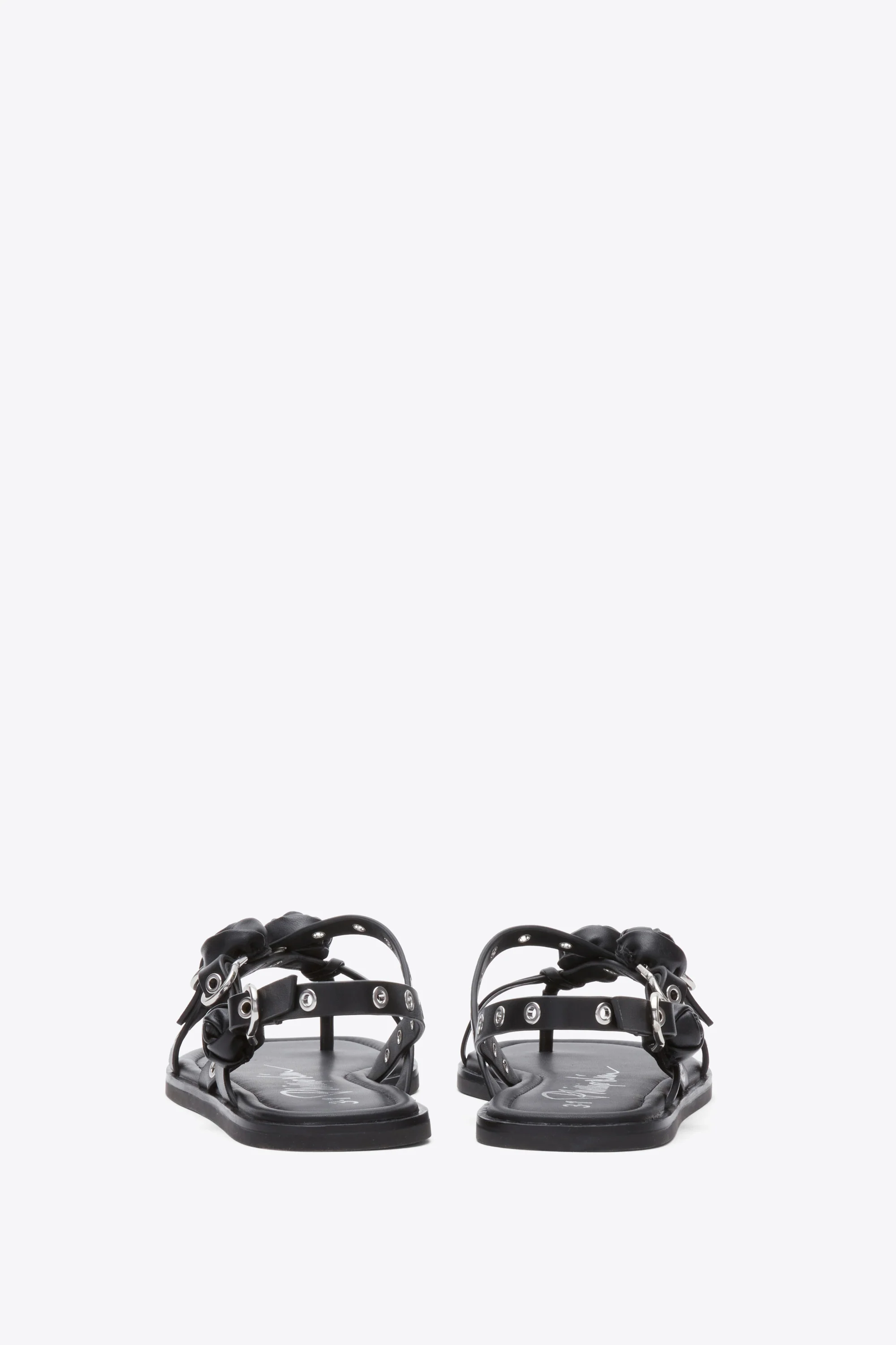 Strappy Eyelet Sandal with Rosettes - Image 3