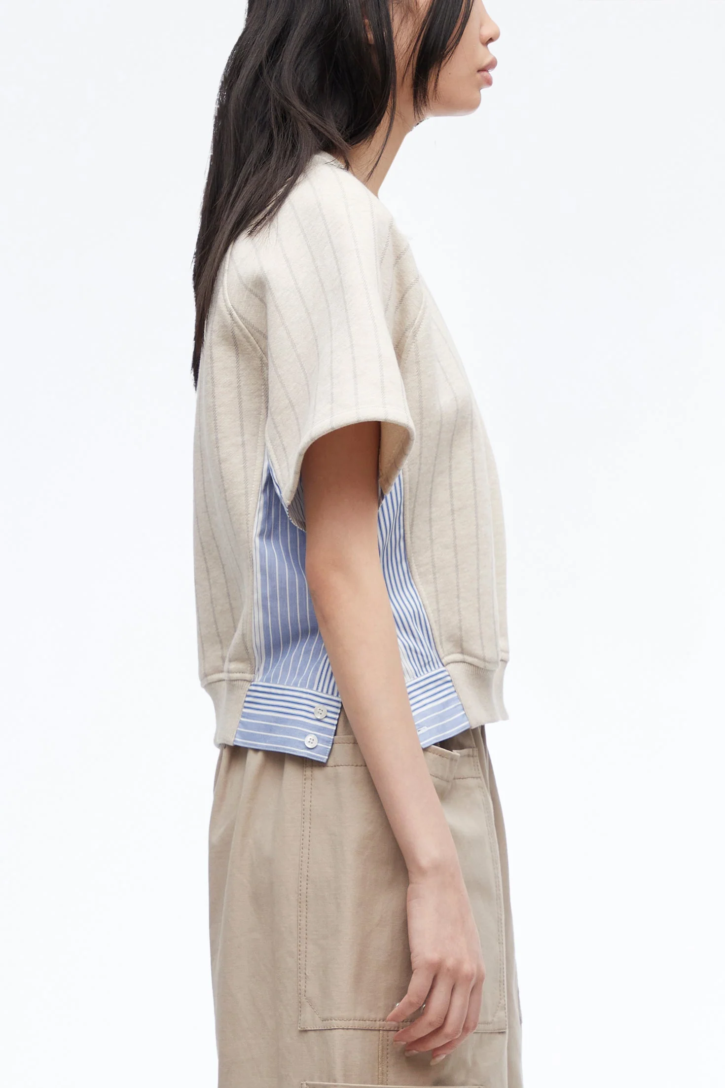 Striped French Terry Sweatshirt - Image 3