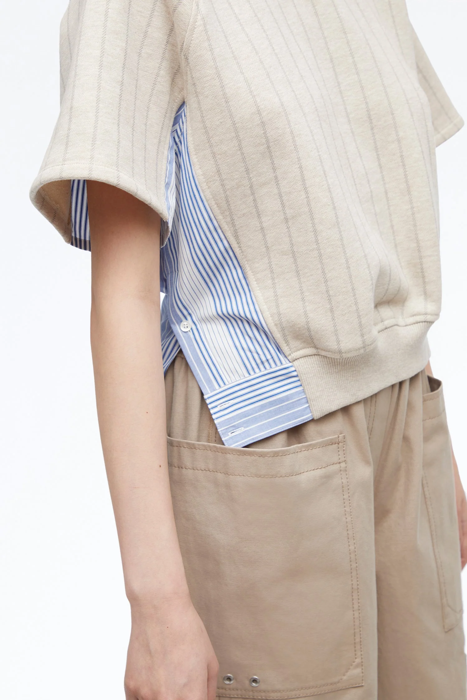 Striped French Terry Sweatshirt - Image 5