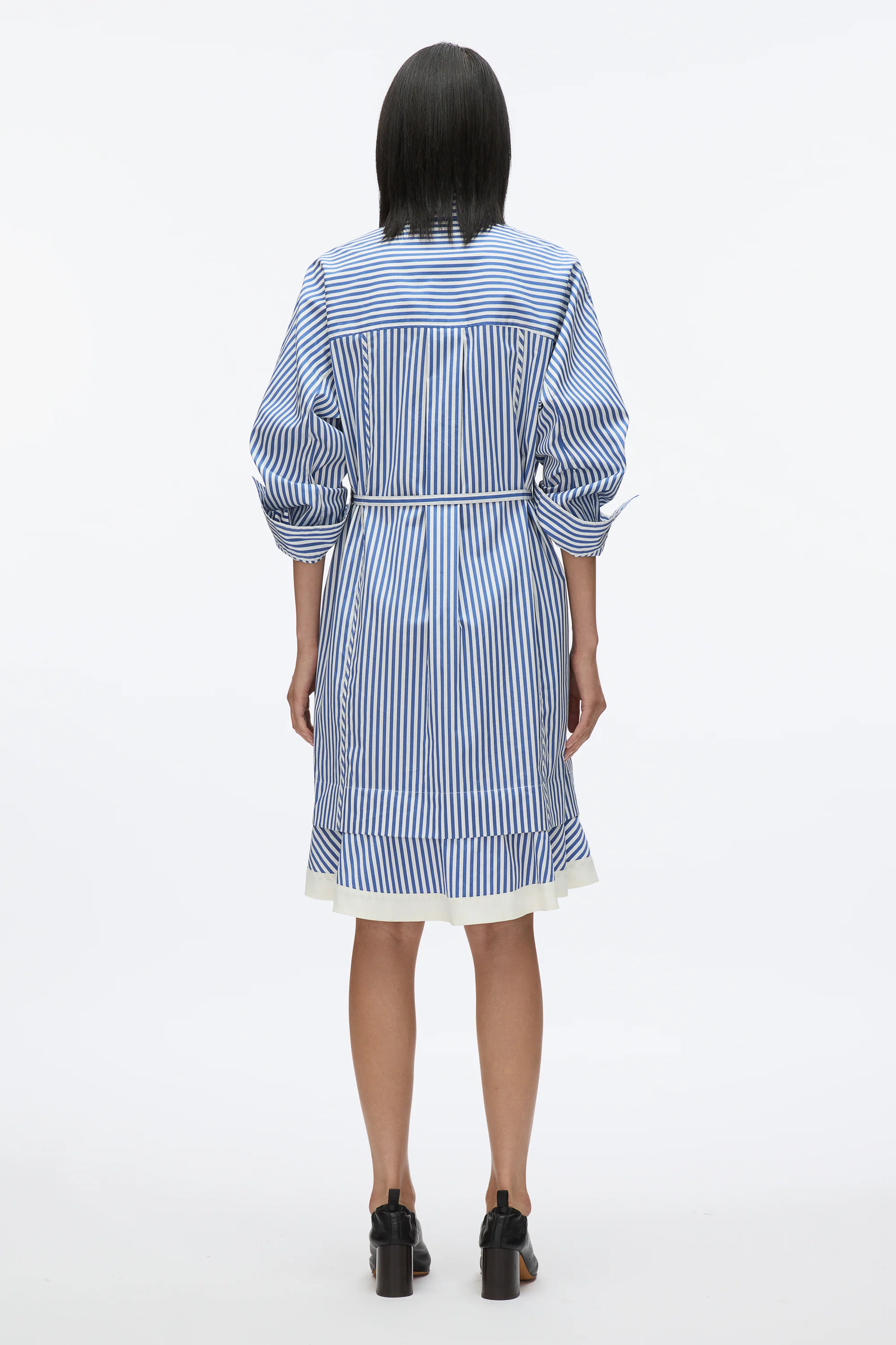 Stripe Shirt with Cascade Sleeves - Image 4