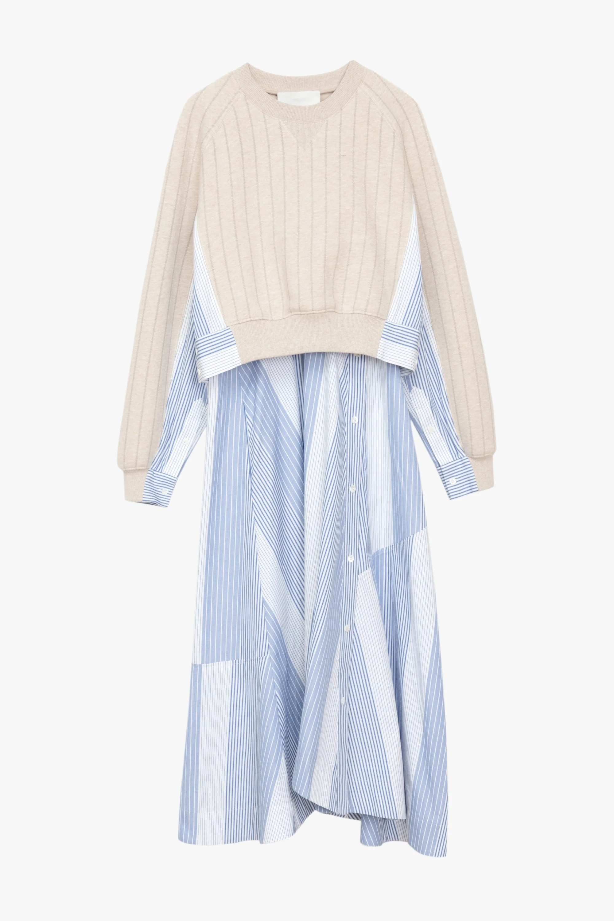 Striped Sweatshirt Dress