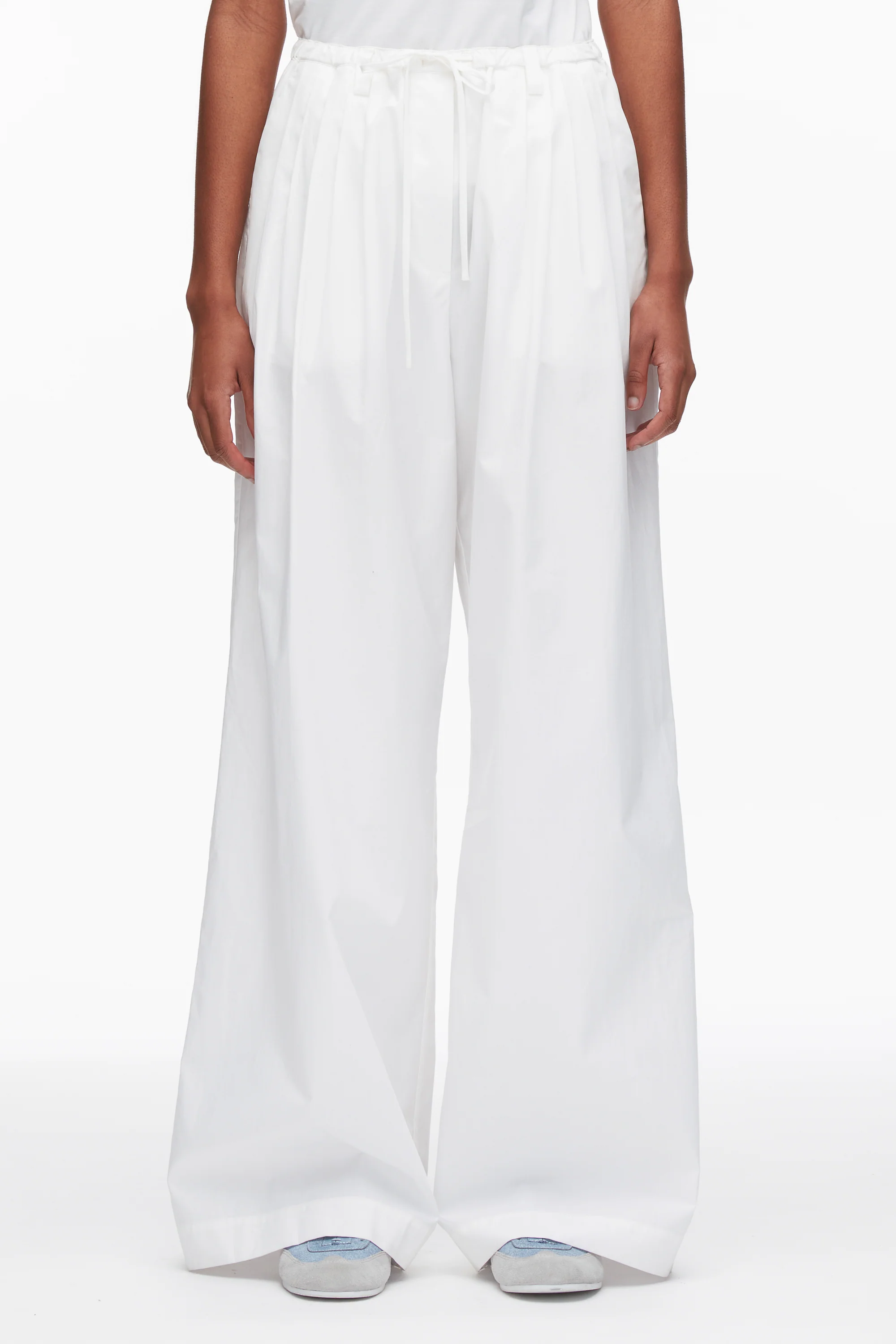 Structured Cotton Pull On Straight Leg Pants - Image 11