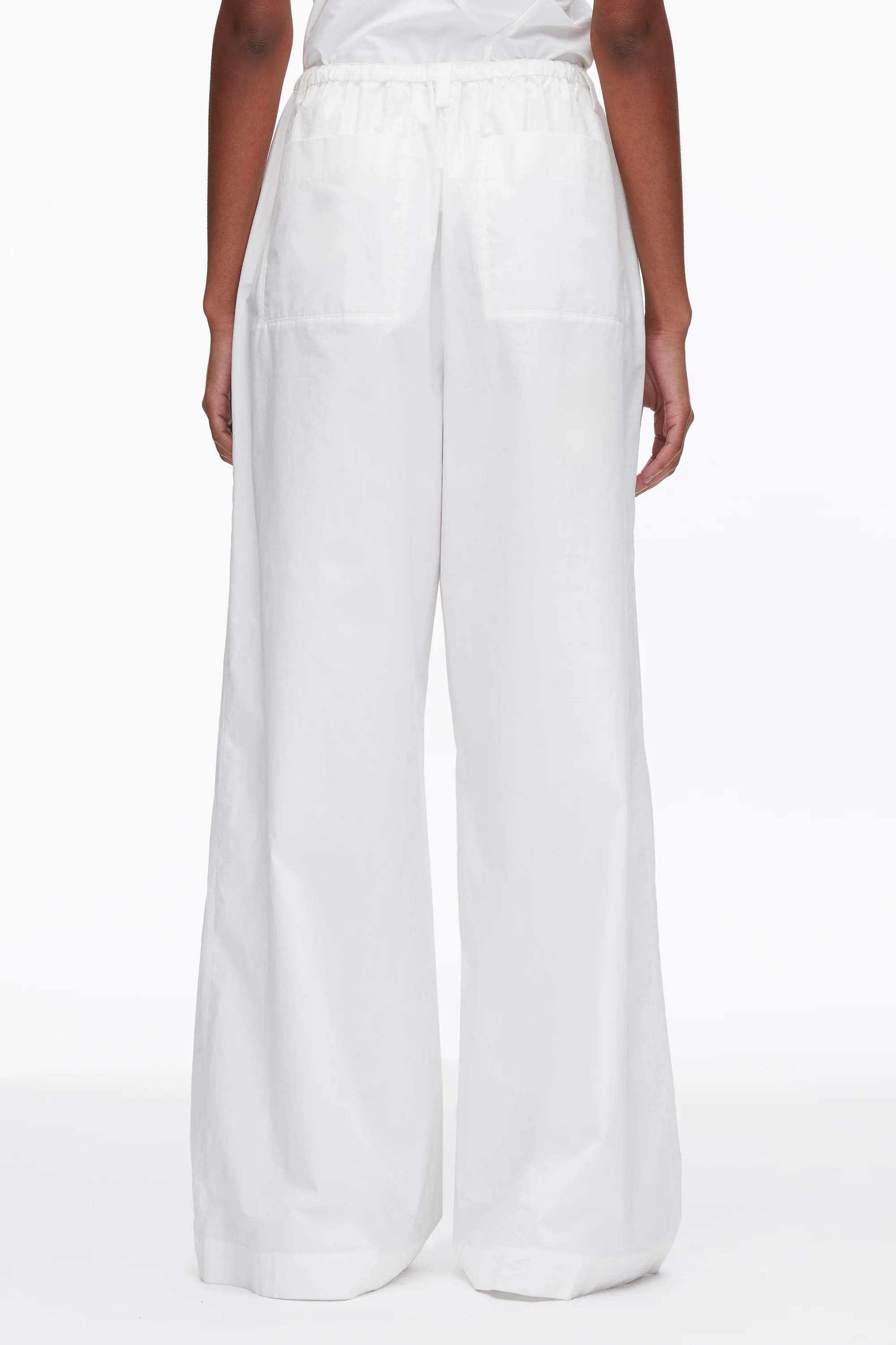 Structured Cotton Pull On Straight Leg Pants - Image 13