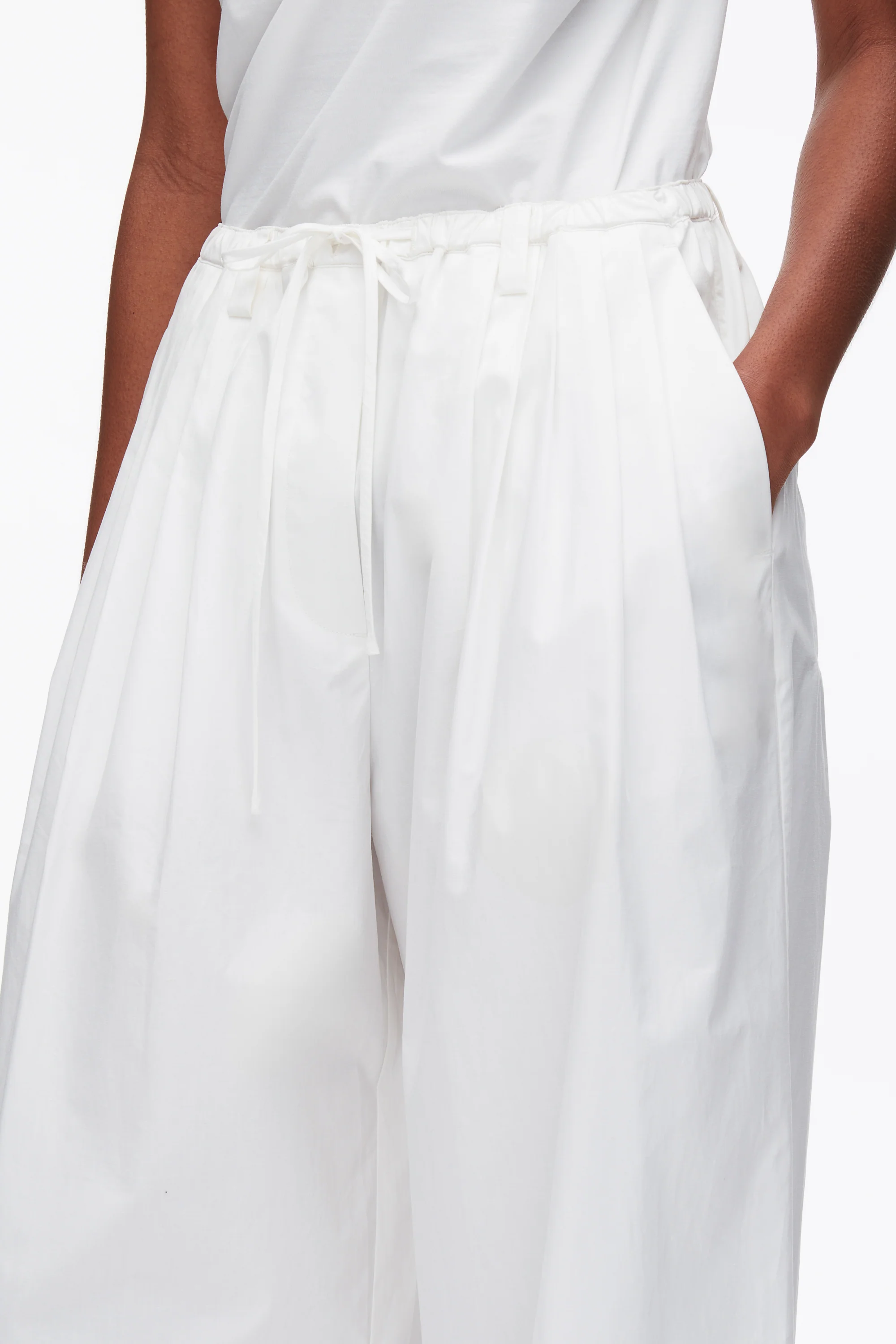 Structured Cotton Pull On Straight Leg Pants - Image 14