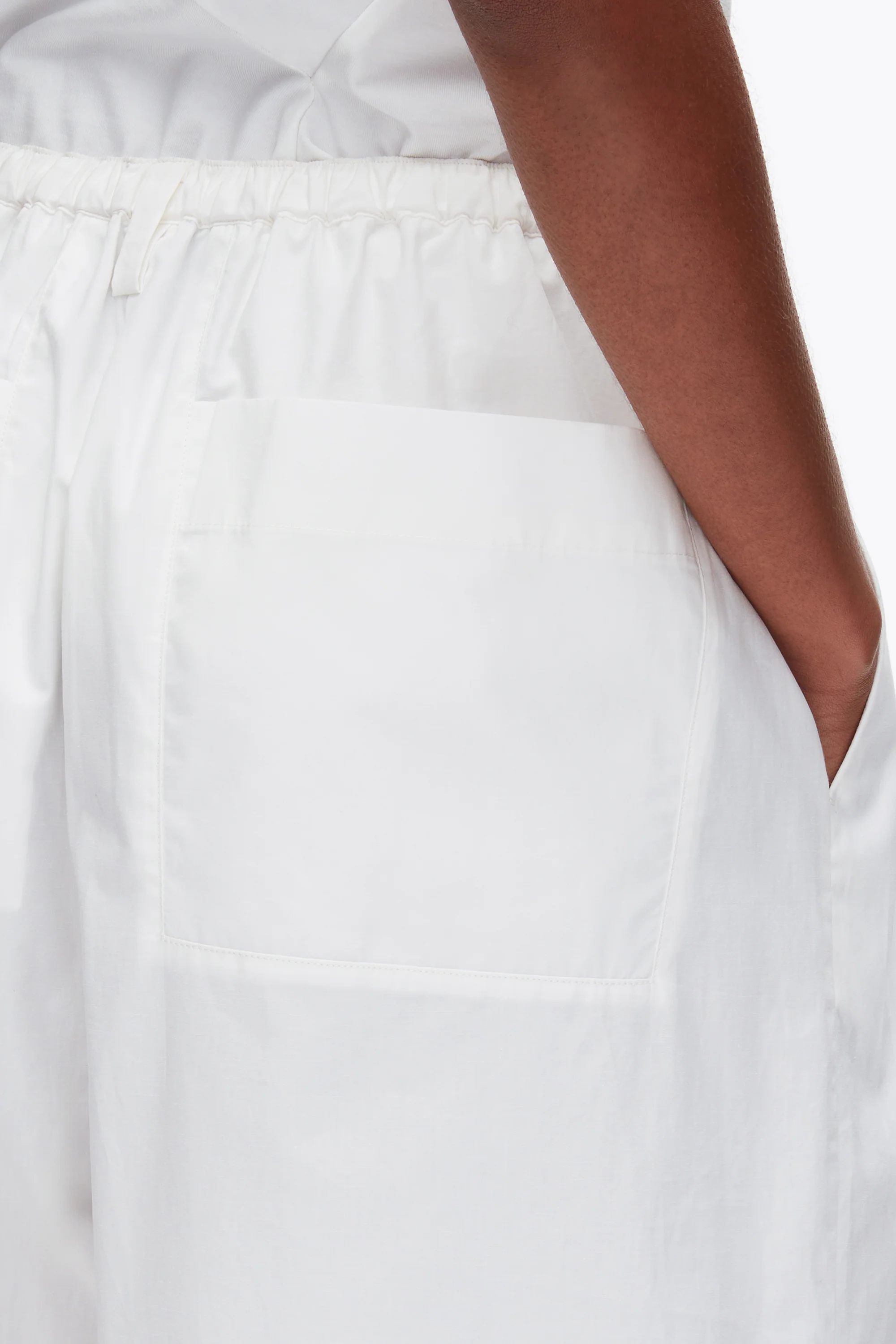 Structured Cotton Pull On Straight Leg Pants - Image 15
