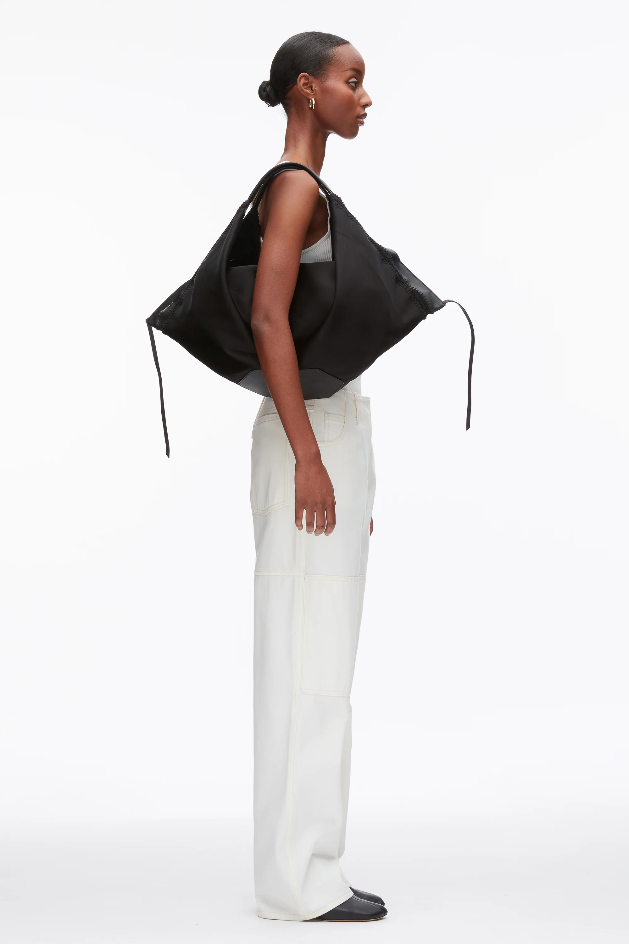 Structured Satin Luna Large Bag - Image 5