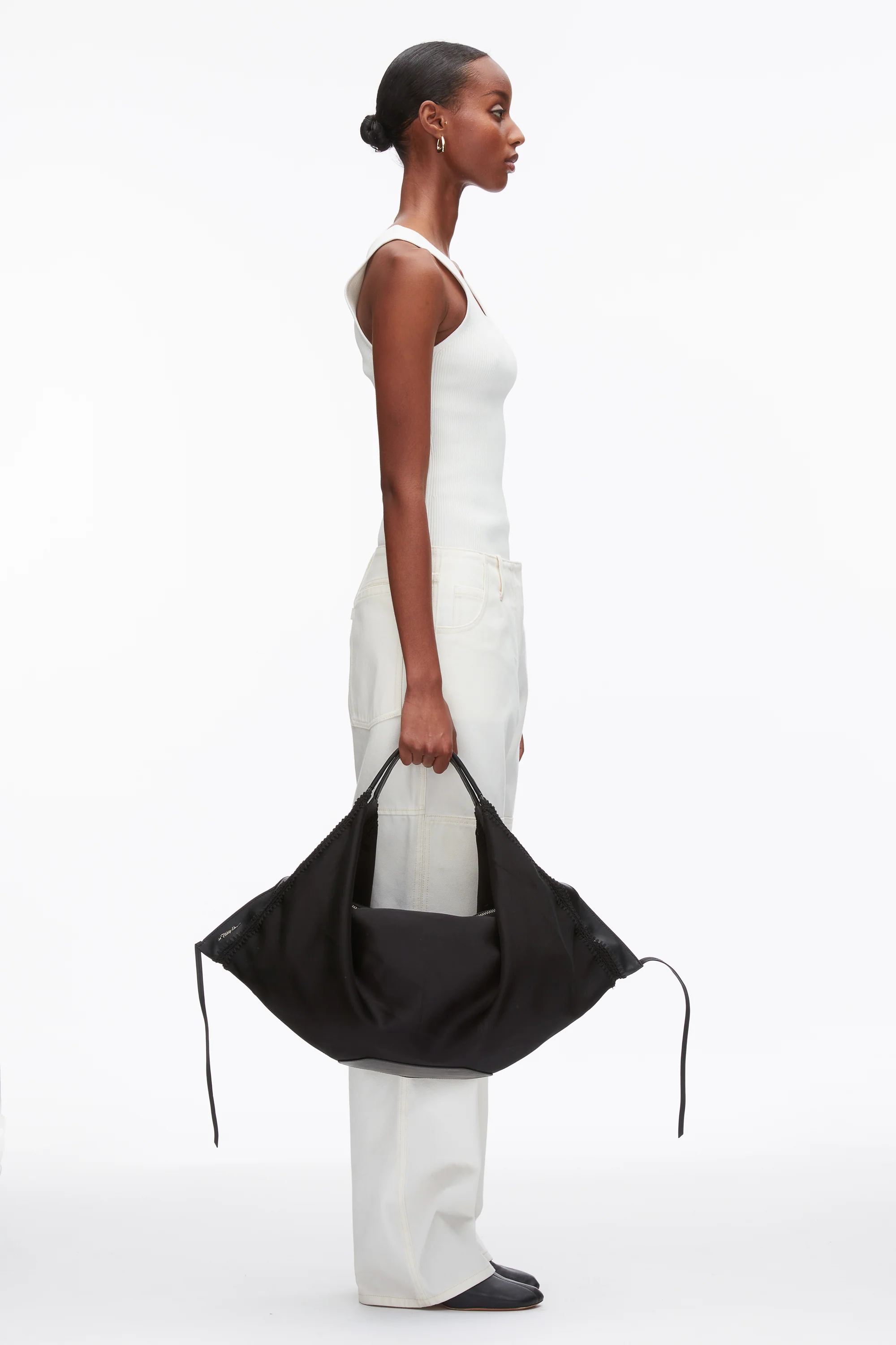 Structured Satin Luna Large Bag - Image 6