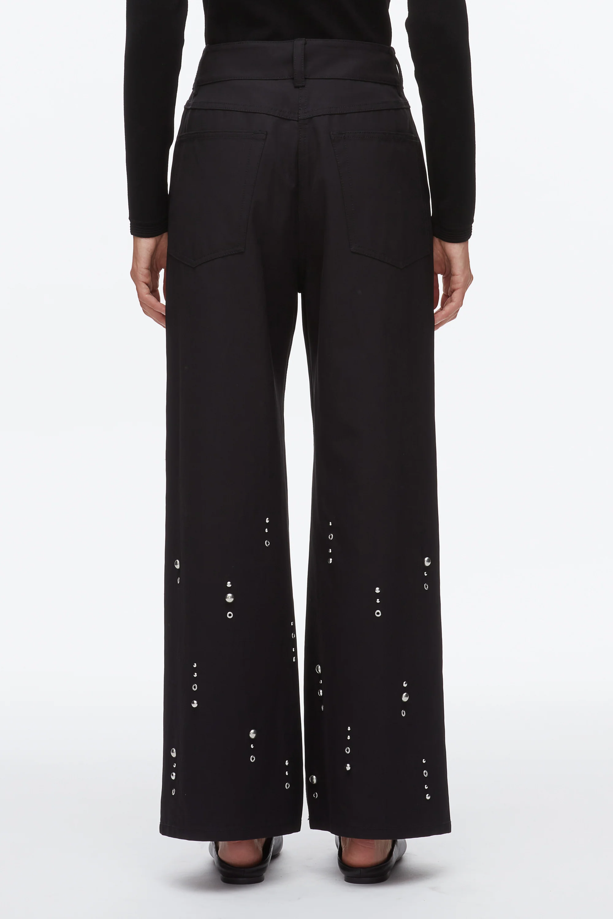 Stud Embellished Wide Leg Pant - Image 5