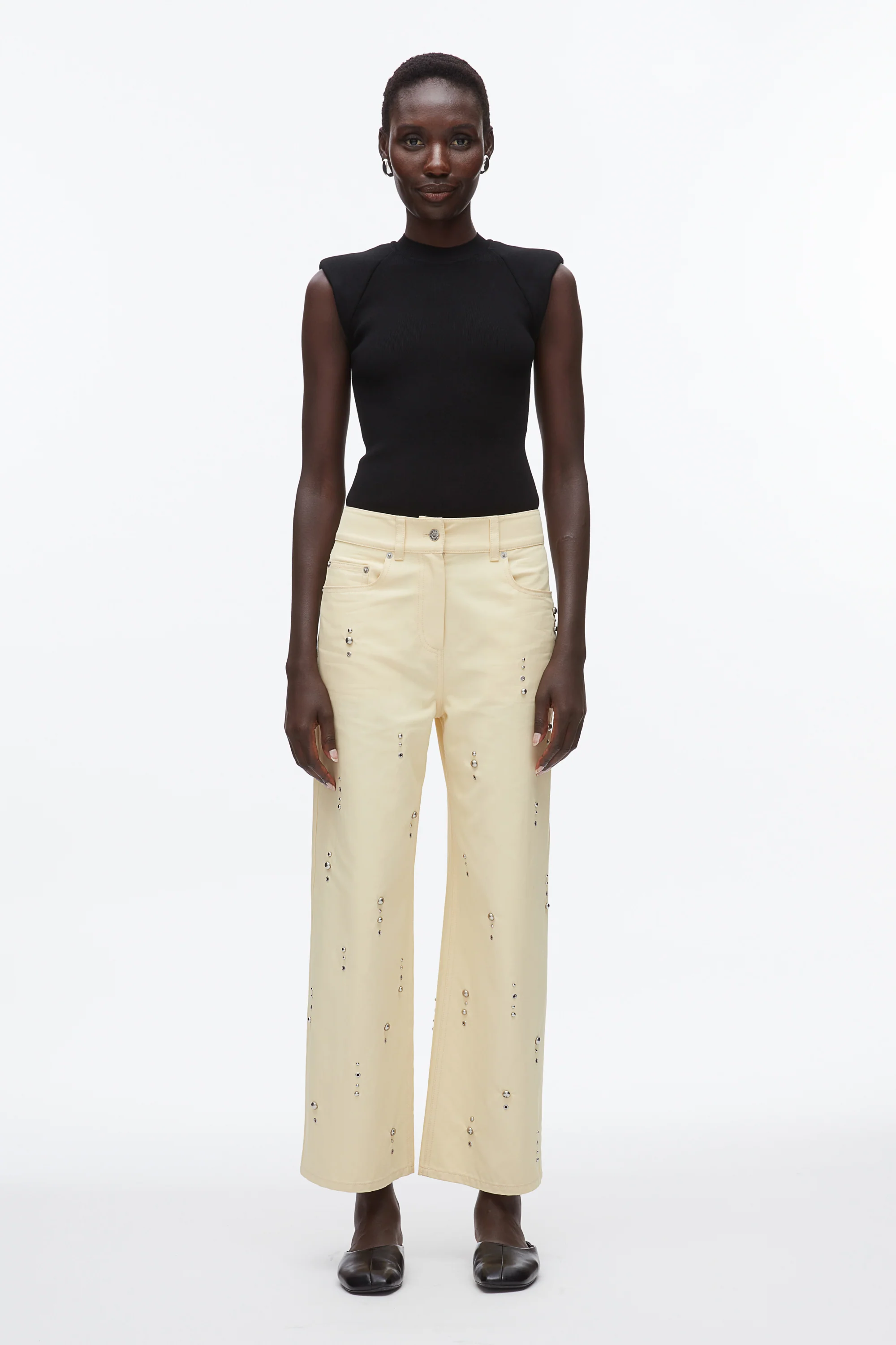 Stud Embellished Wide Leg Pant - Image 16