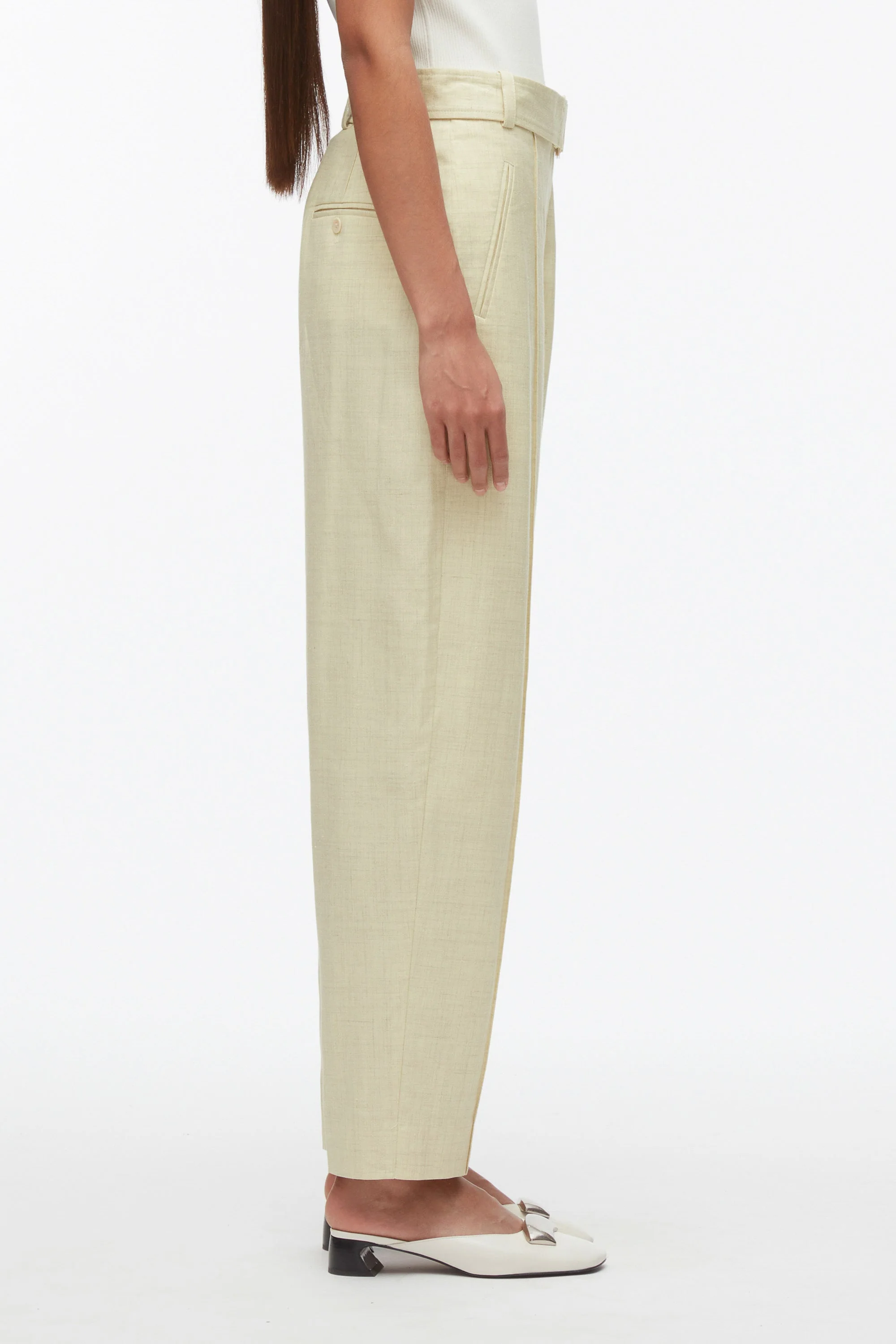 Melange Tapered Trouser - Image 3