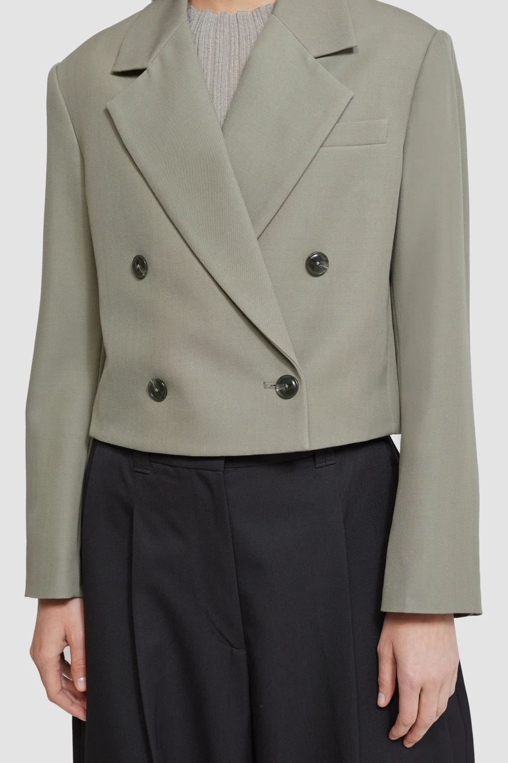 Tailored Cropped Jacket - Image 3