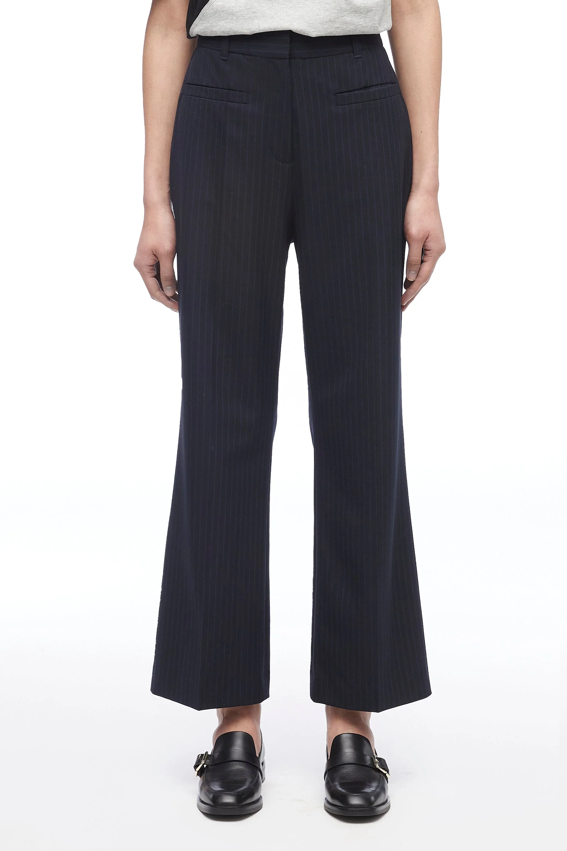 Tailored Cropped Kick Flare Trouser - Image 2