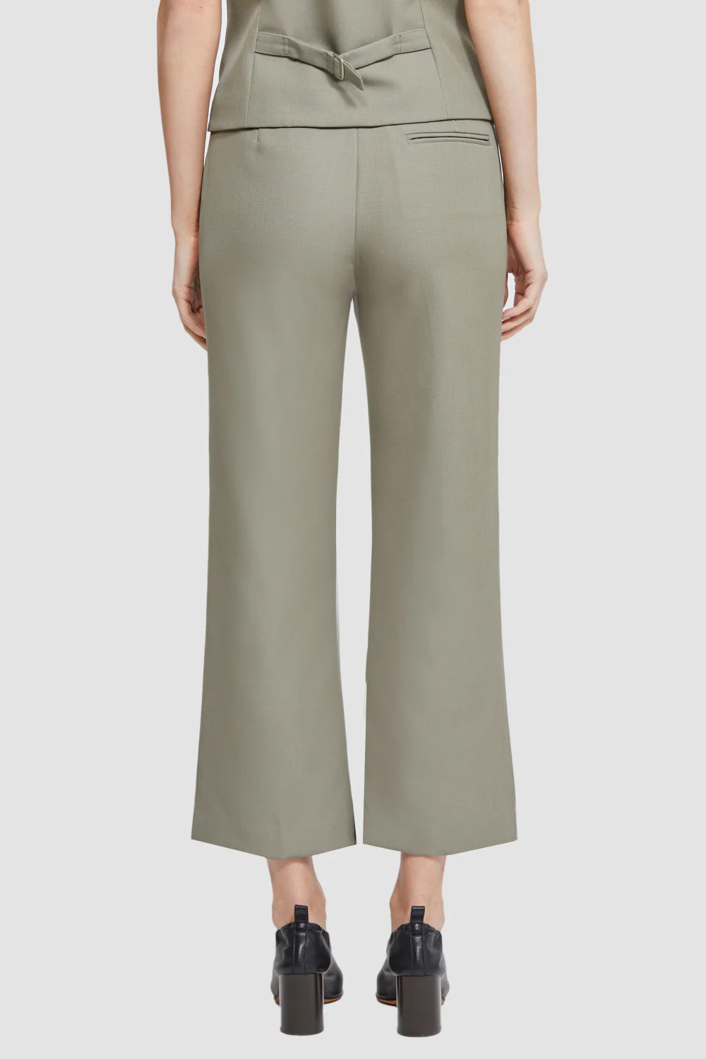 Tailored Cropped Kick Flare Trouser - Image 3