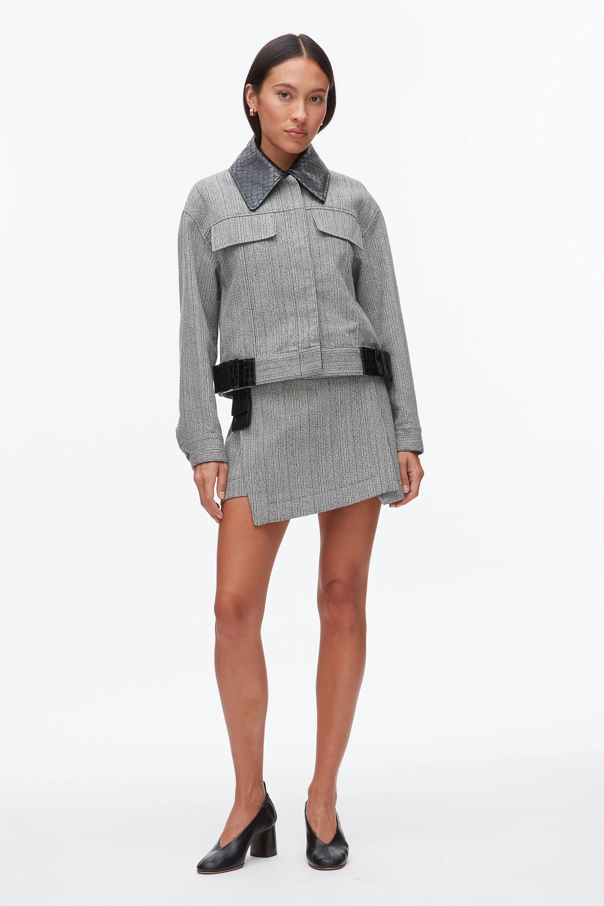 Jaspé Cropped Jacket