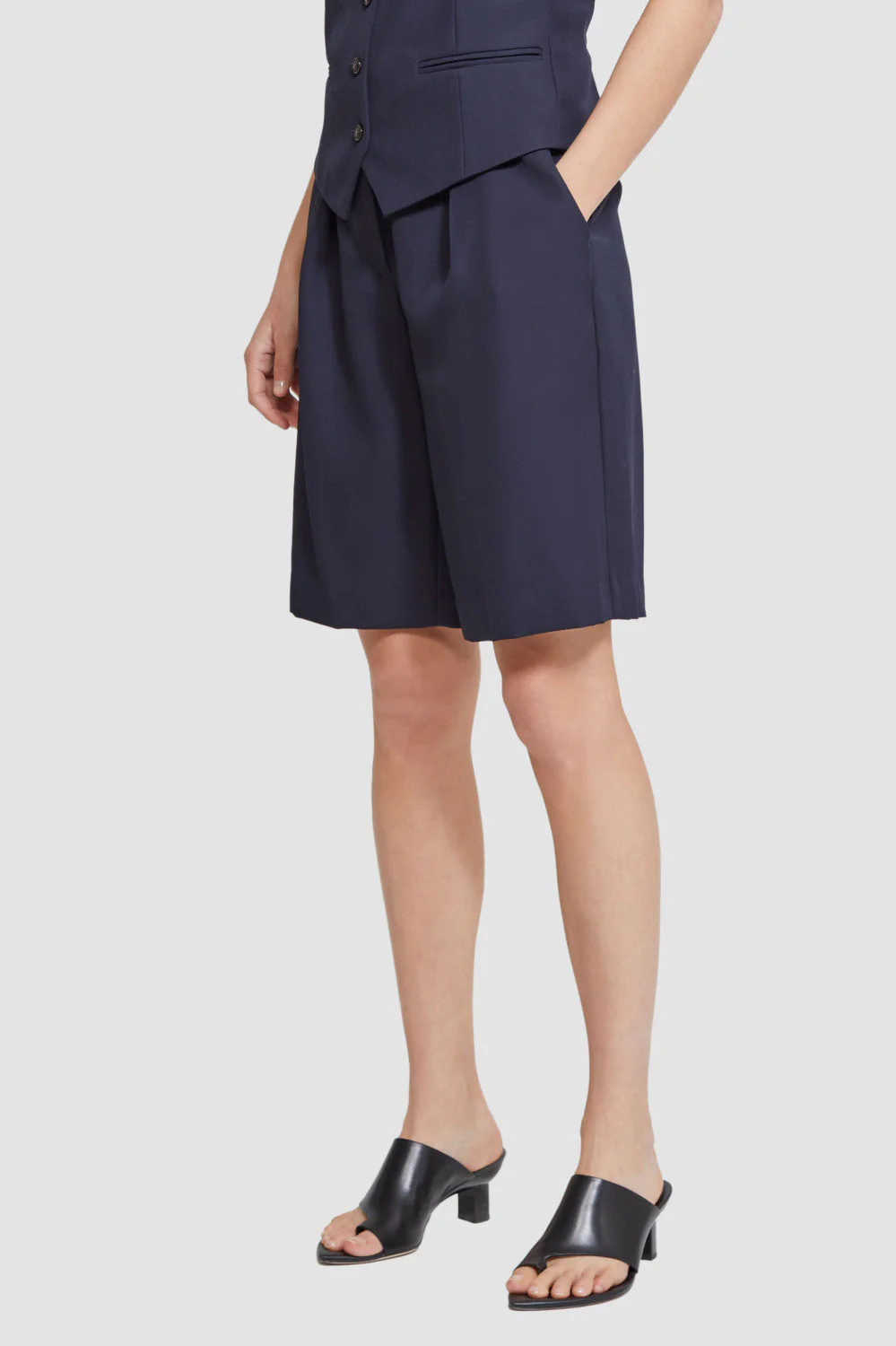 Tailored Paperbag Waist Shorts - Image 4