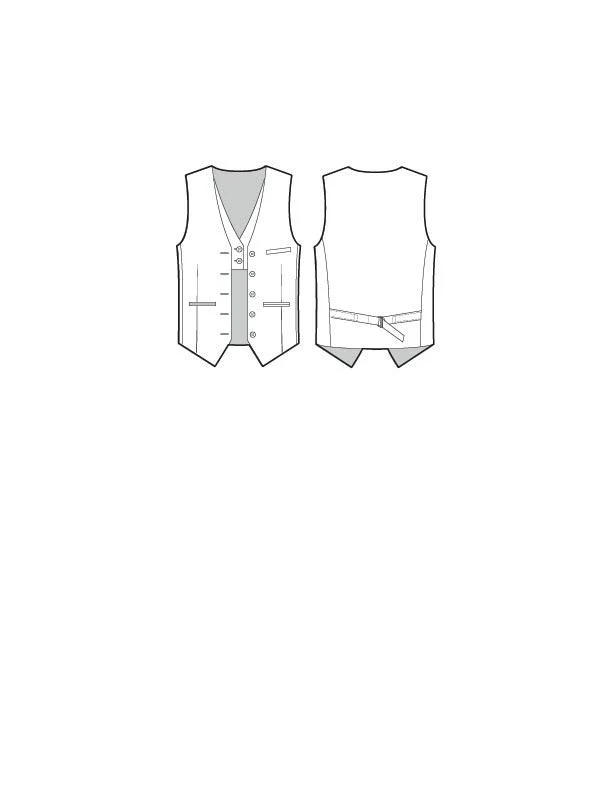 TAILORED VEST W SET-IN BRA