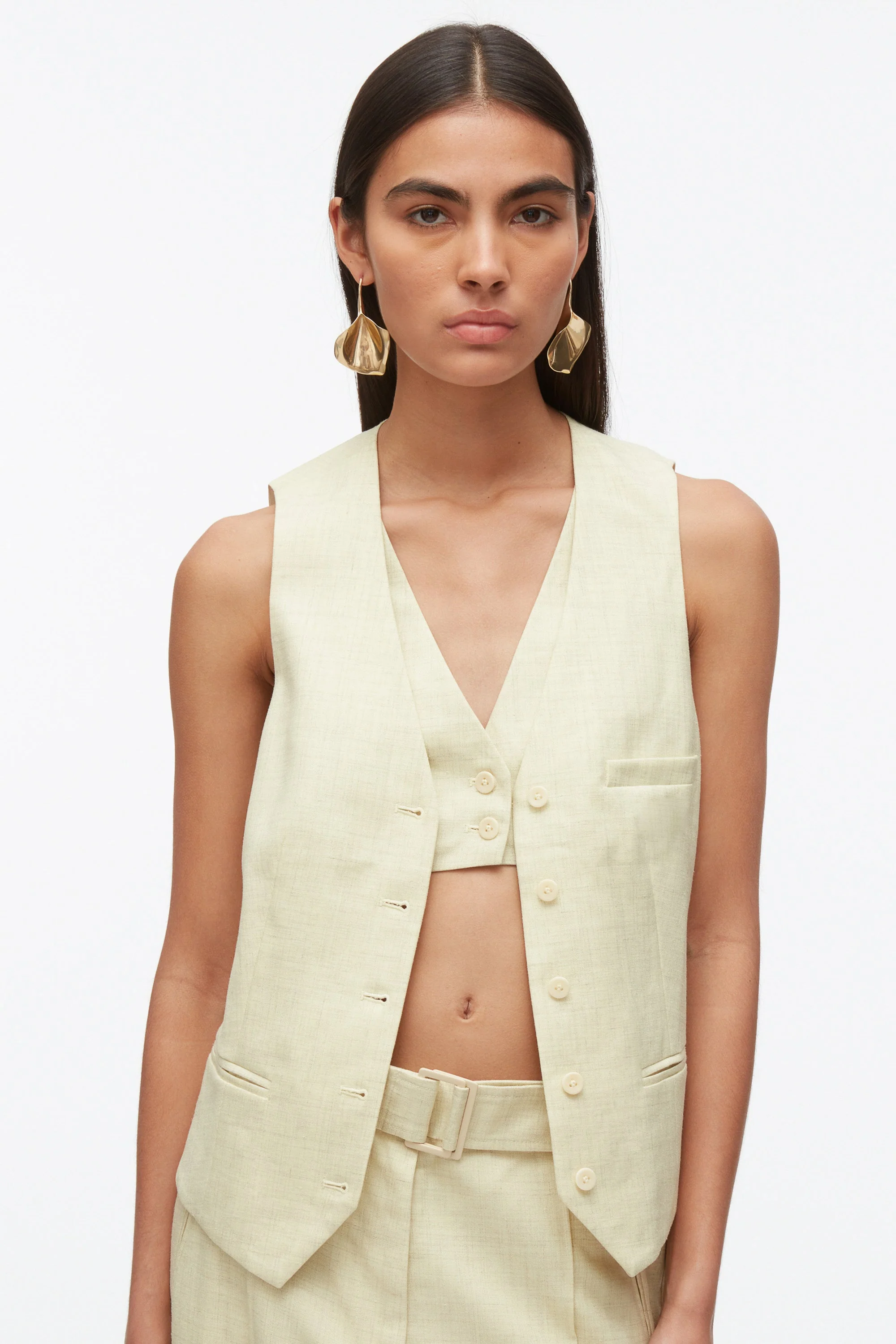 Tailored Vest with Set in Bra - Image 5
