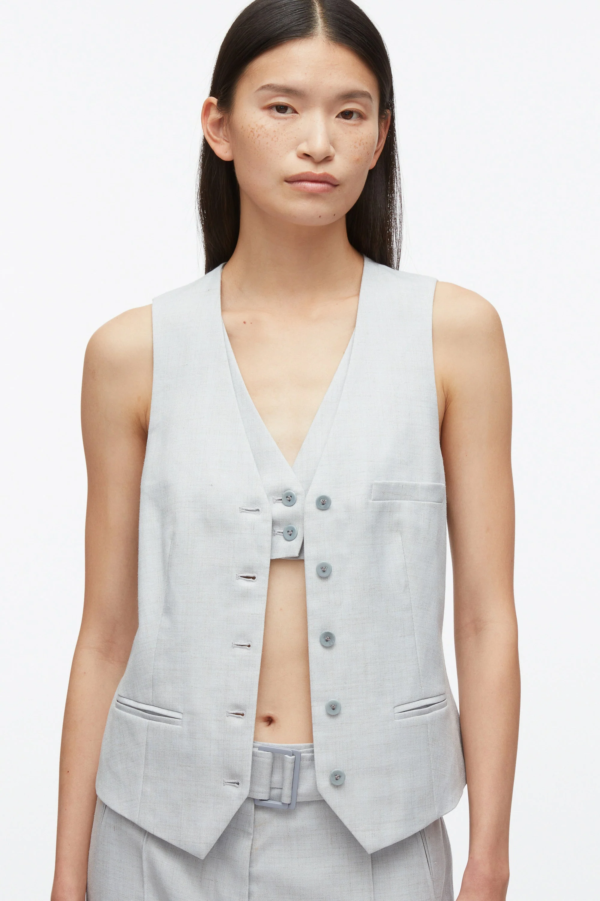 Tailored Vest with Set in Bra - Image 11