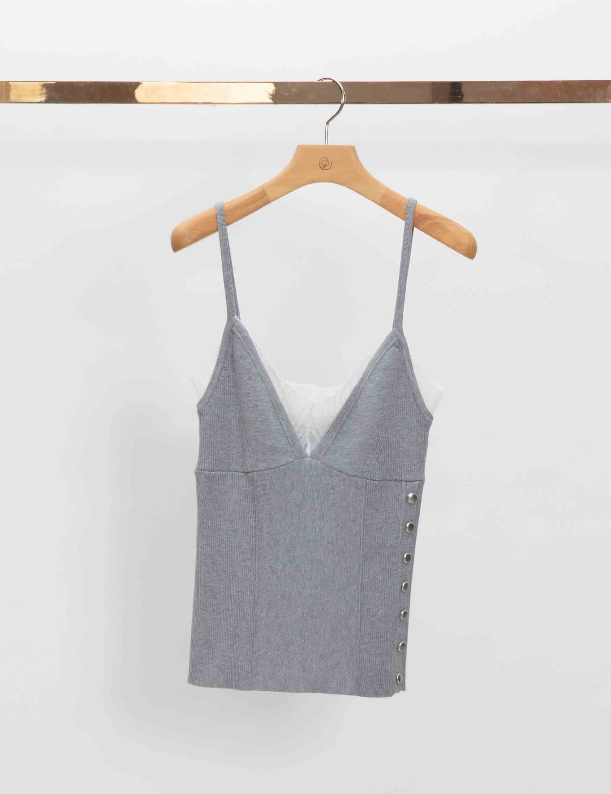 Tech Milano Cami With Lace Insert