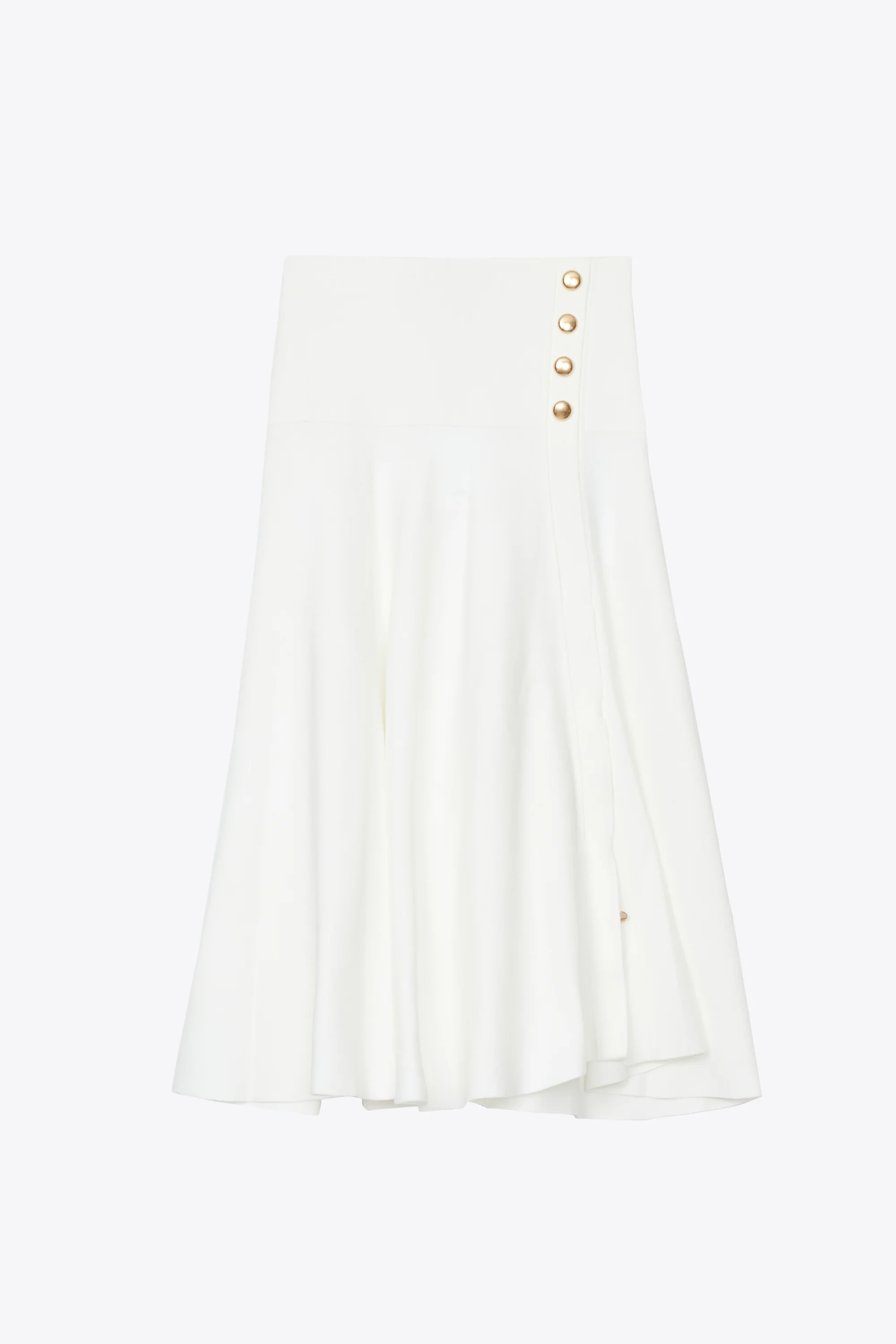 Tech Milano Flare Skirt with Side Plackets