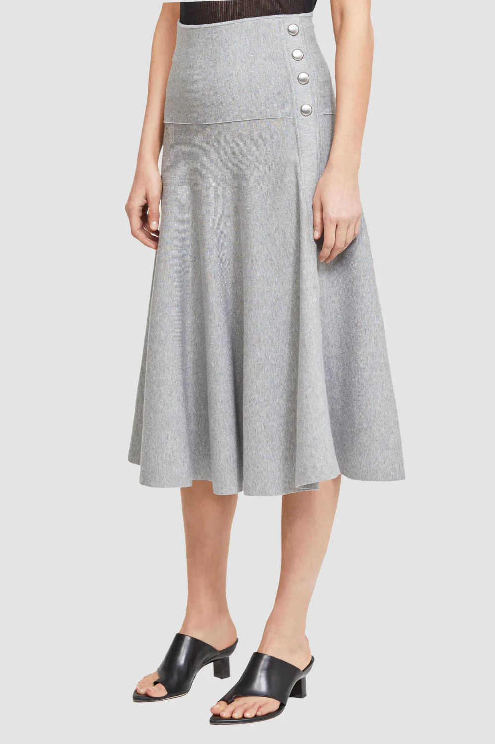Tech Milano Flare Skirt with Side Plackets - Image 8
