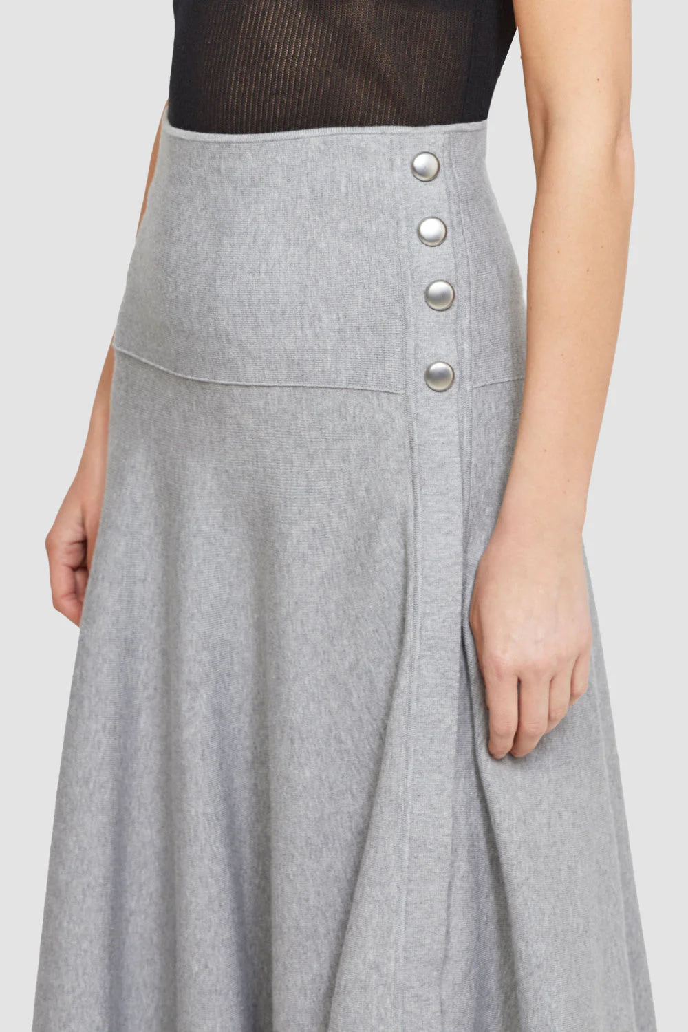 Tech Milano Flare Skirt with Side Plackets - Image 9