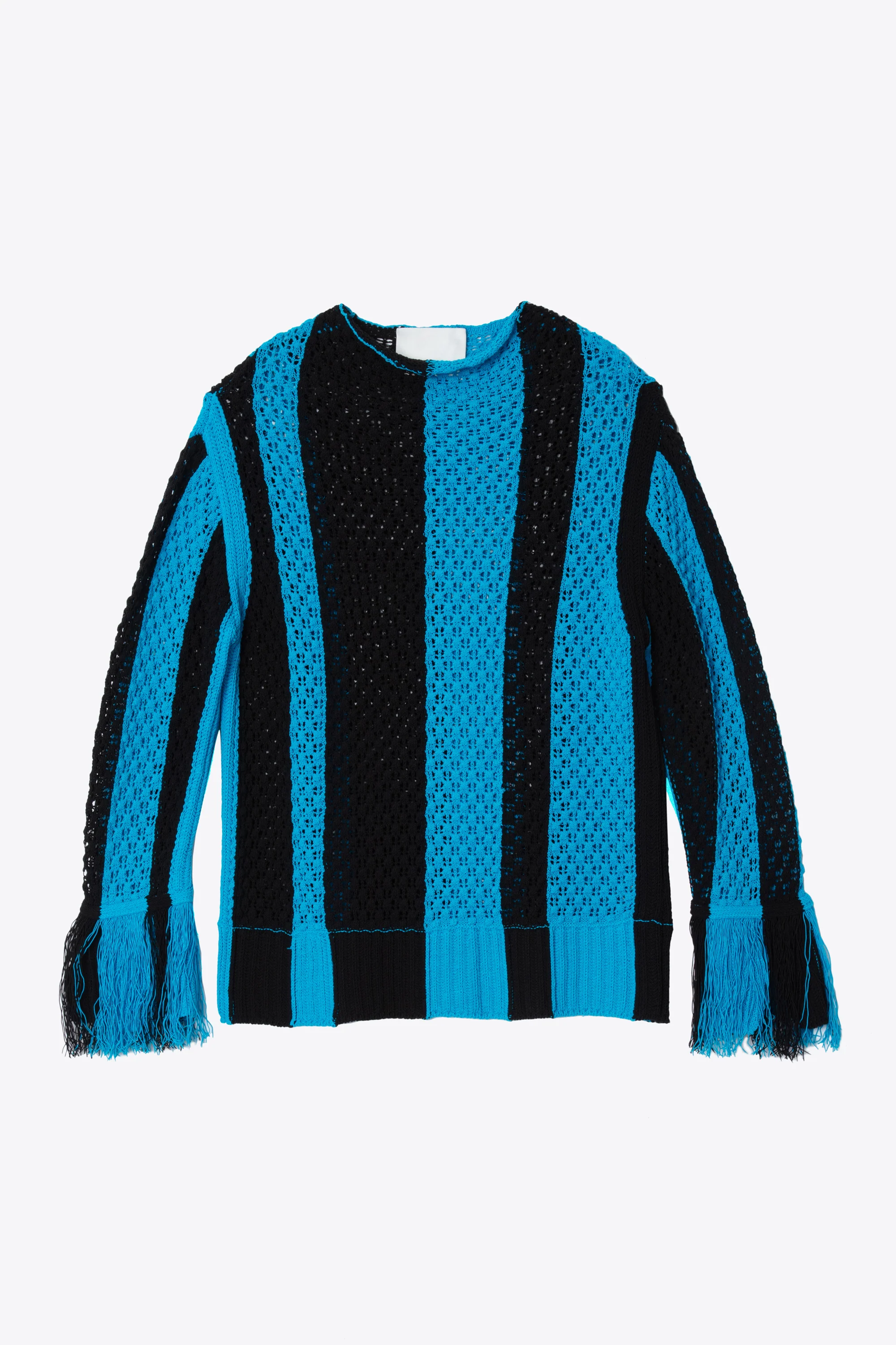 Textured Fringe Oversized Pullover