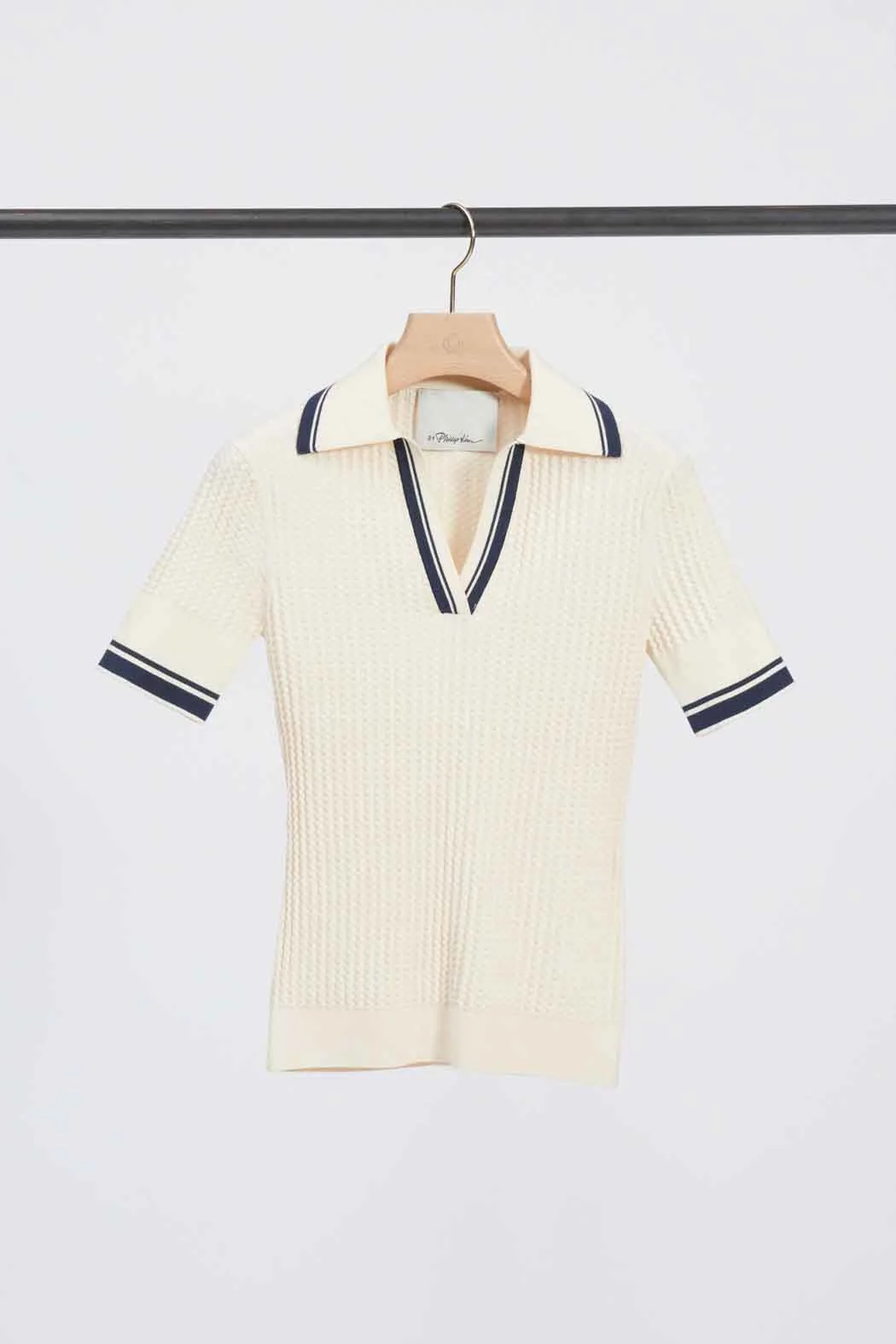 Textured Rib Fitted Polo - Image 7