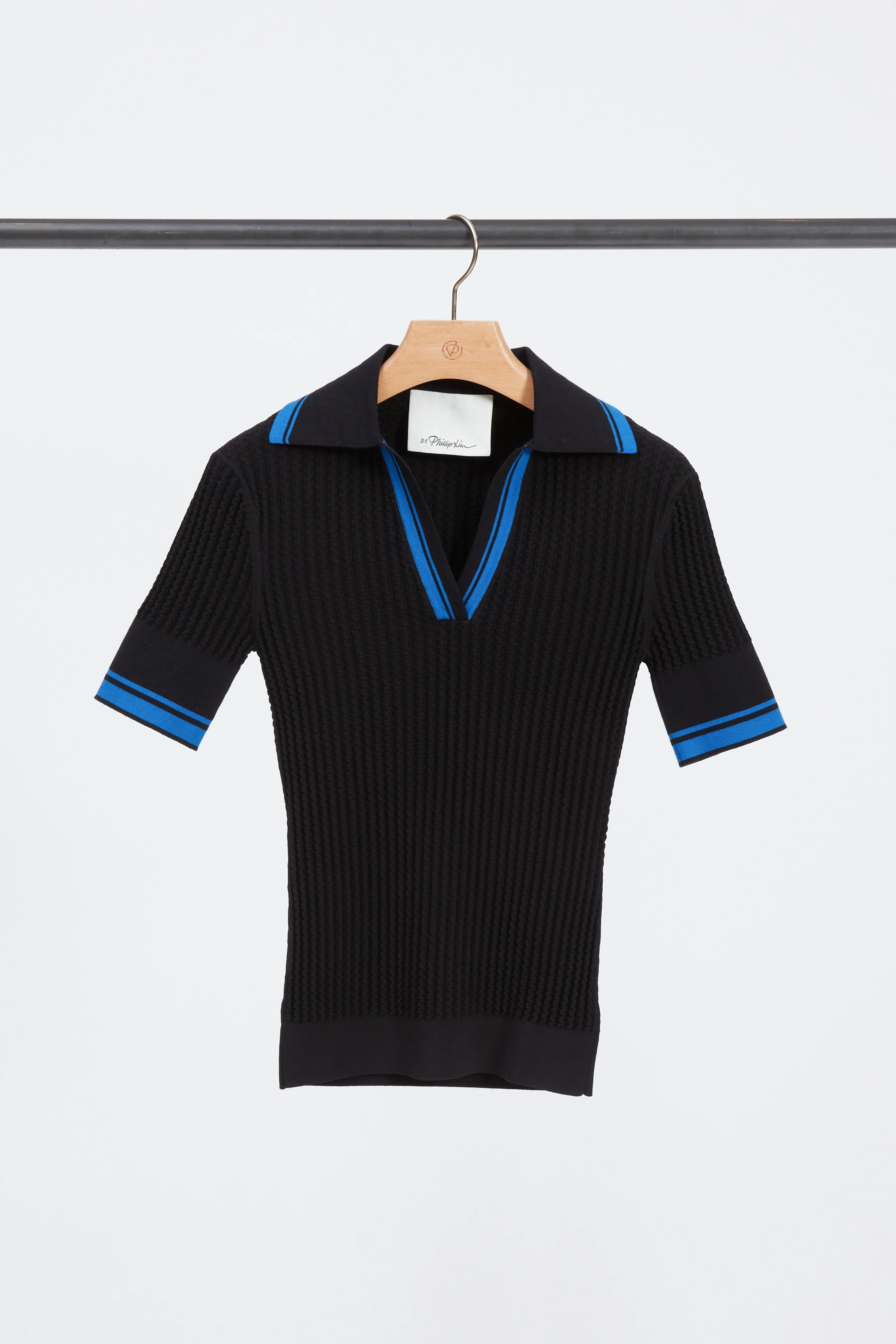 Textured Rib Fitted Polo - Image 8