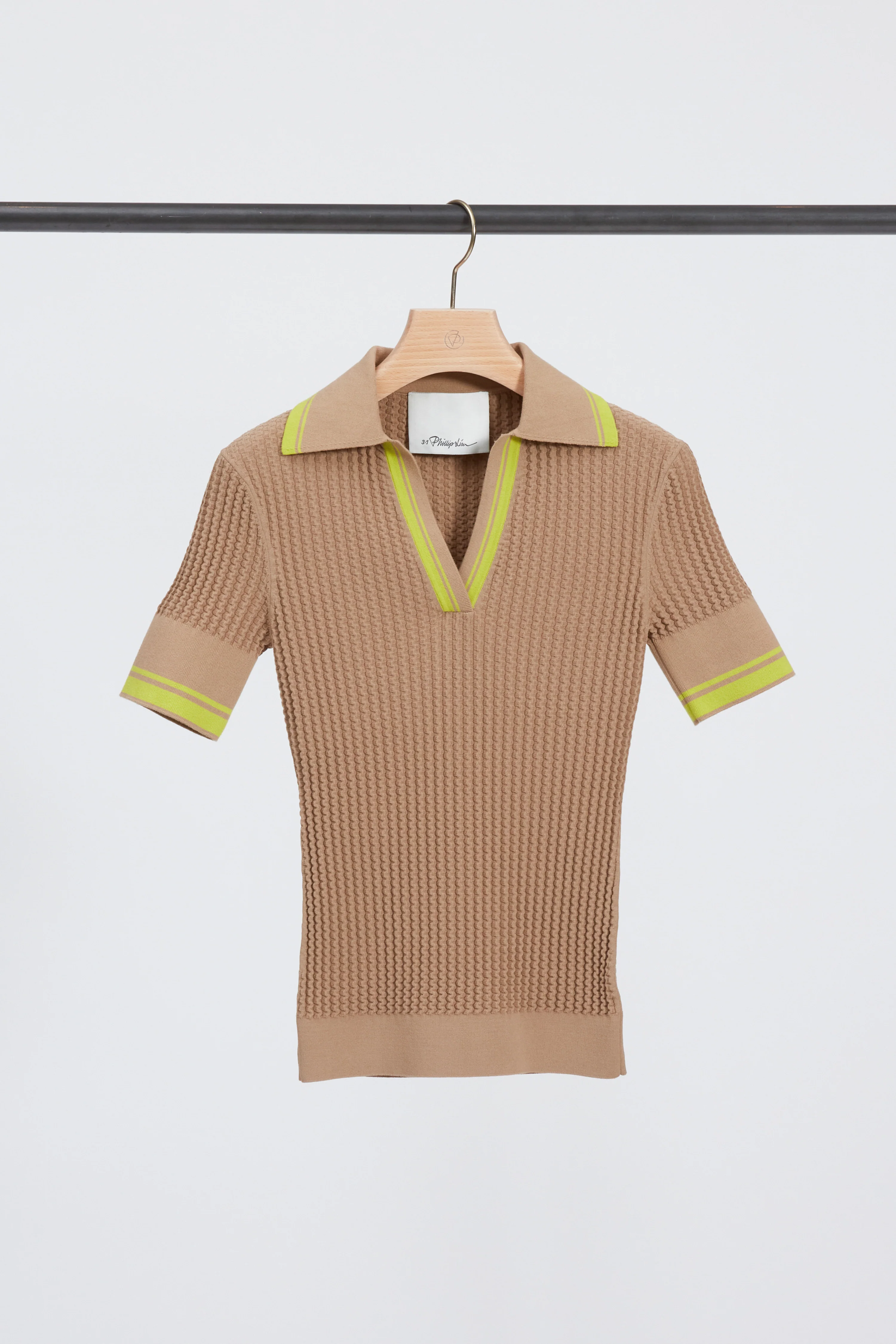 Textured Rib Fitted Polo - Image 9