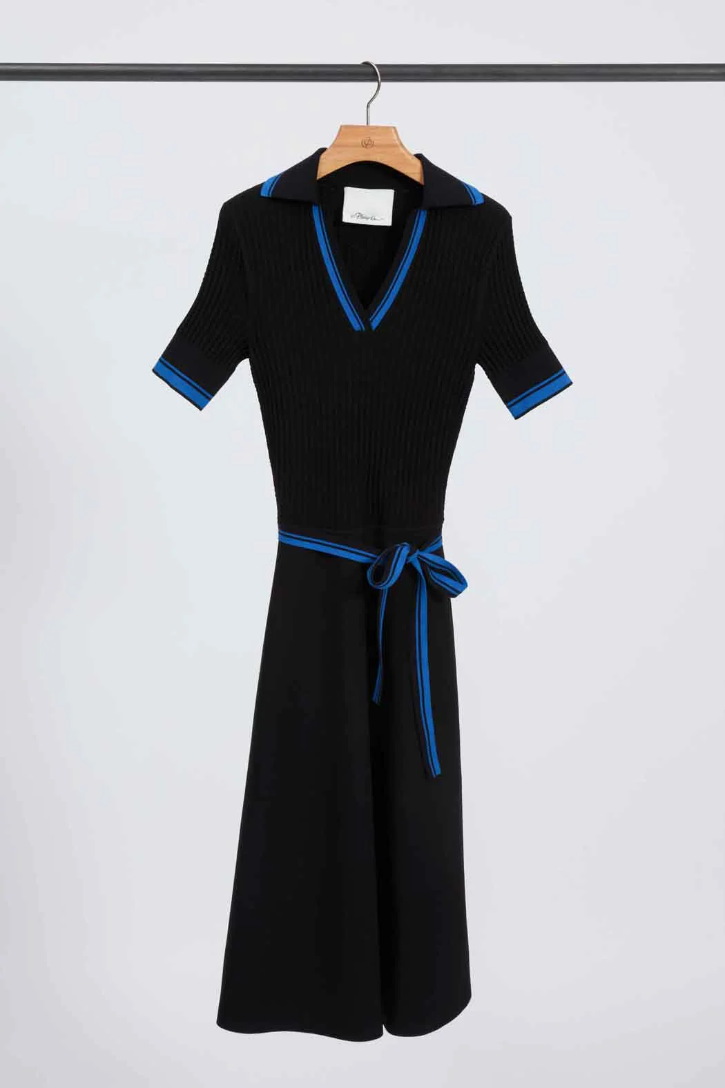 Textured Rib Polo Midi Dress - Image 12