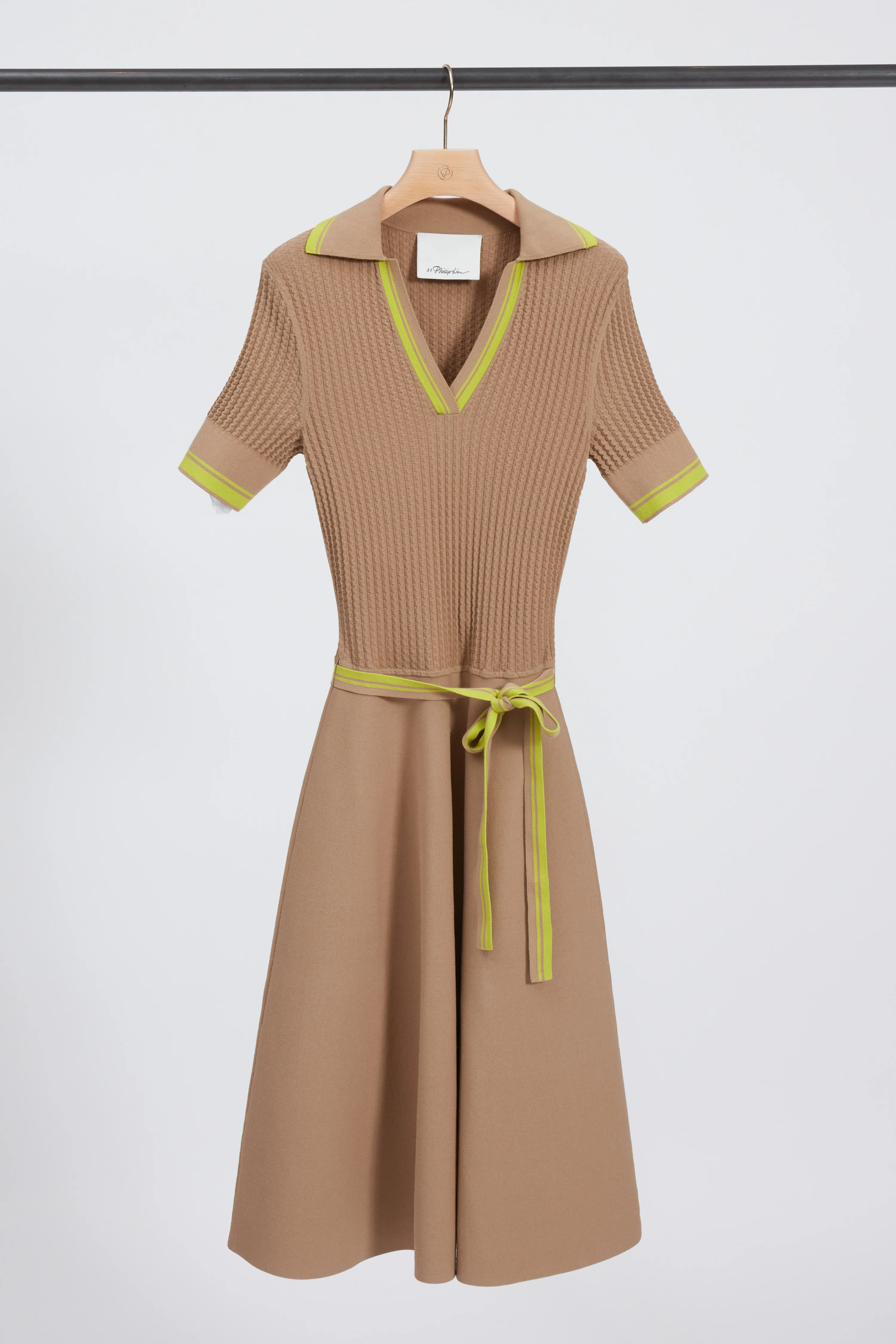 Textured Rib Polo Midi Dress - Image 13