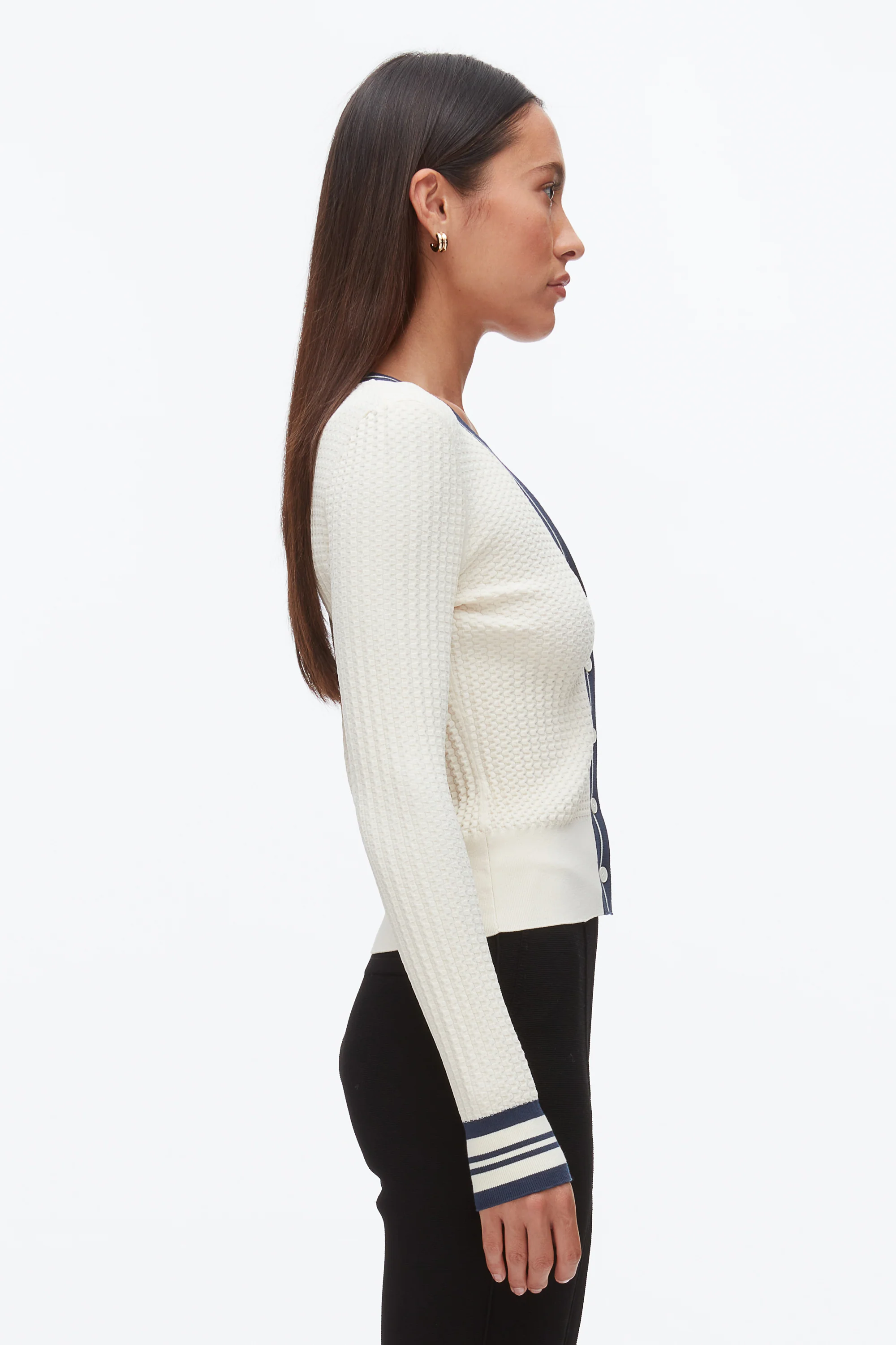 Textured Rib Cardigan - Image 4