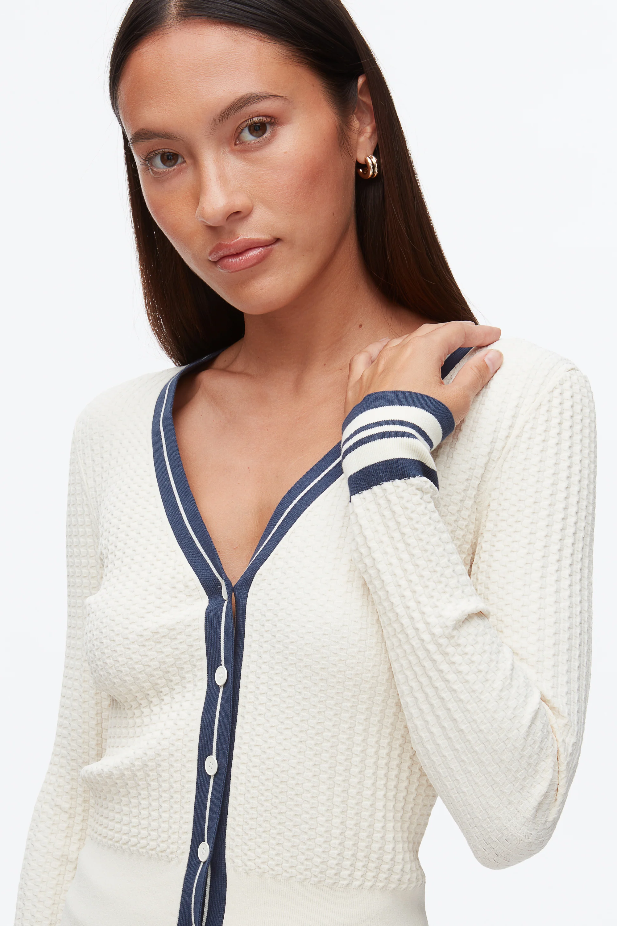 Textured Rib Cardigan - Image 6