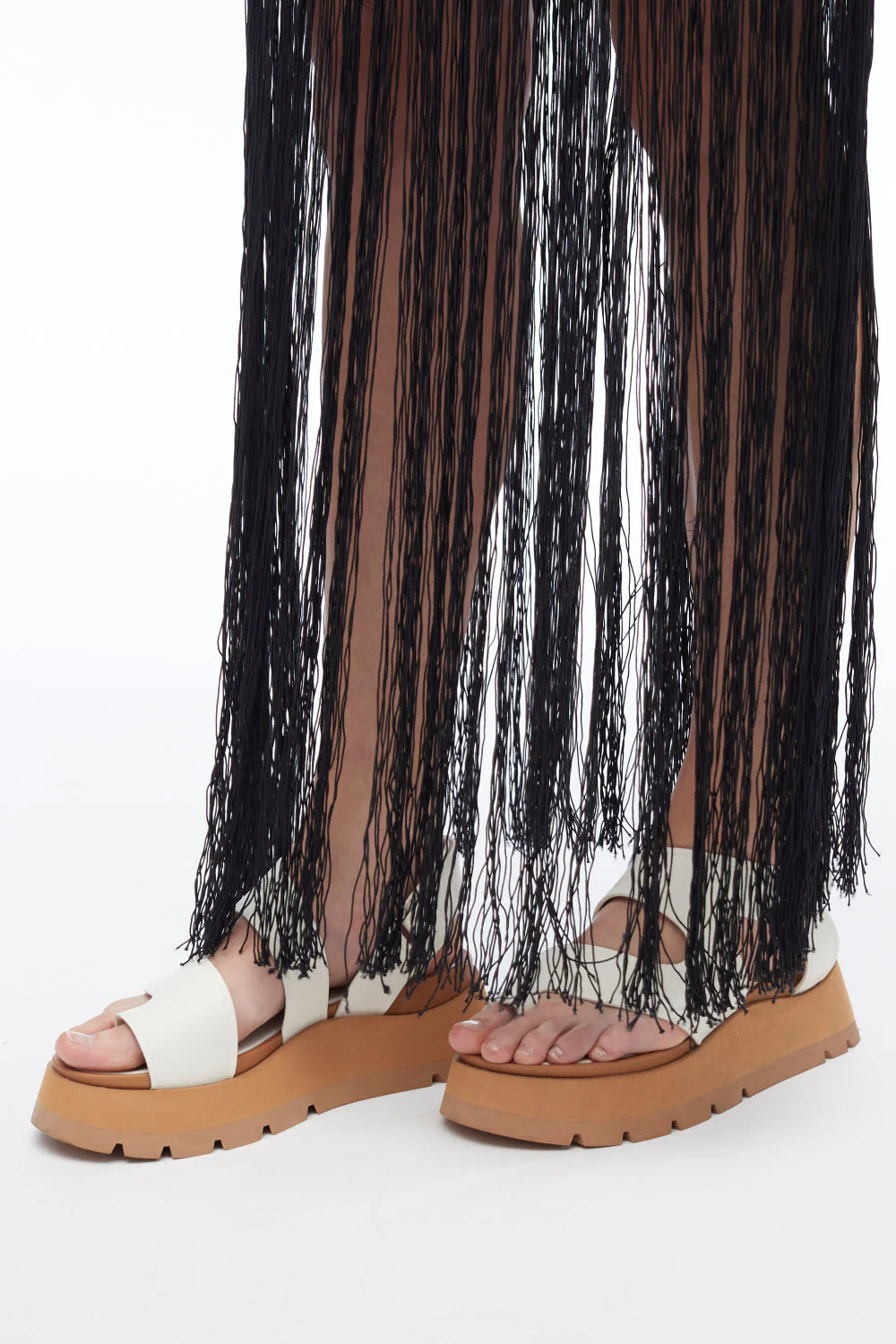 Textured Fringe Skirt - Image 3
