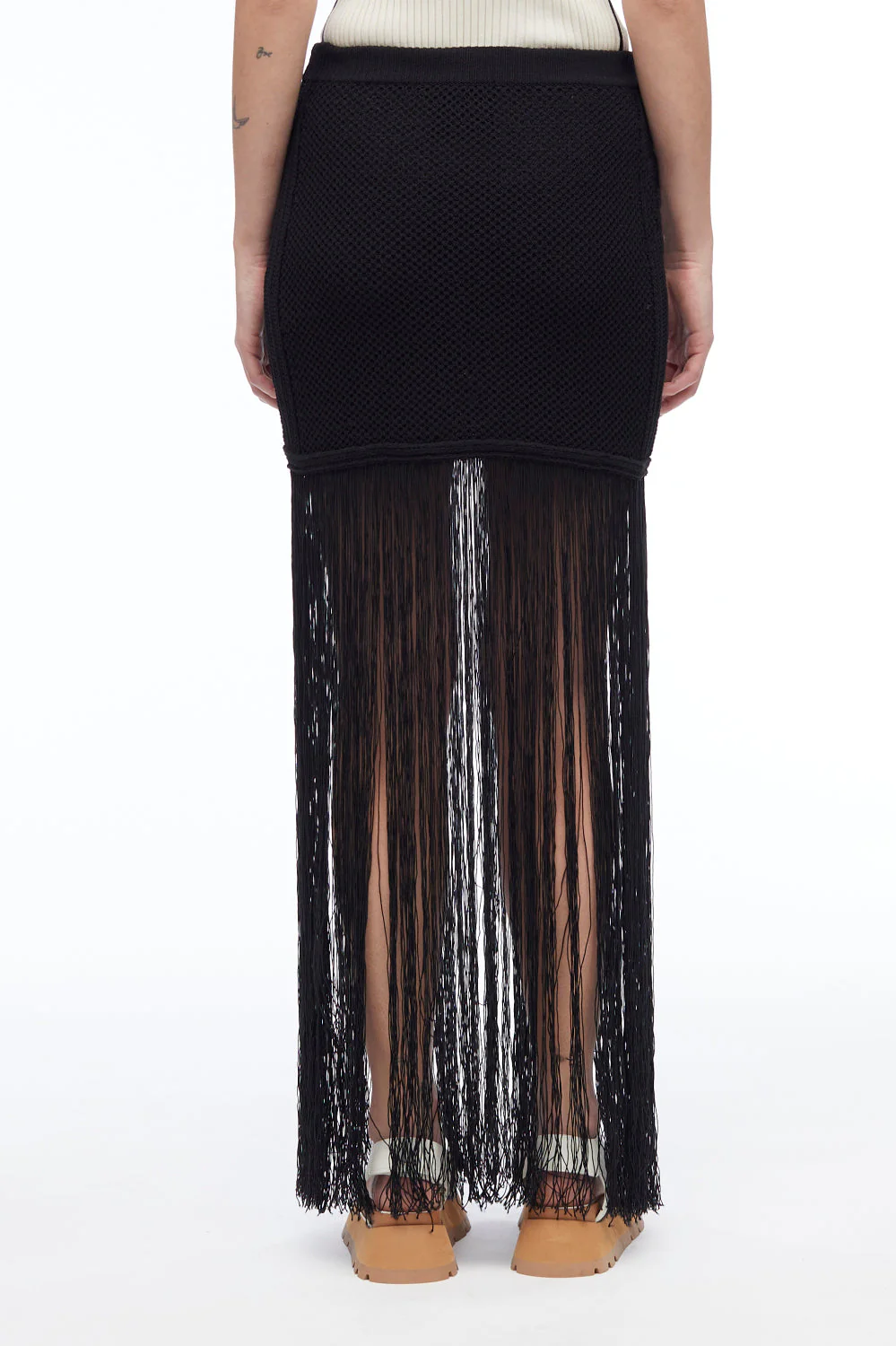 Textured Fringe Skirt - Image 5