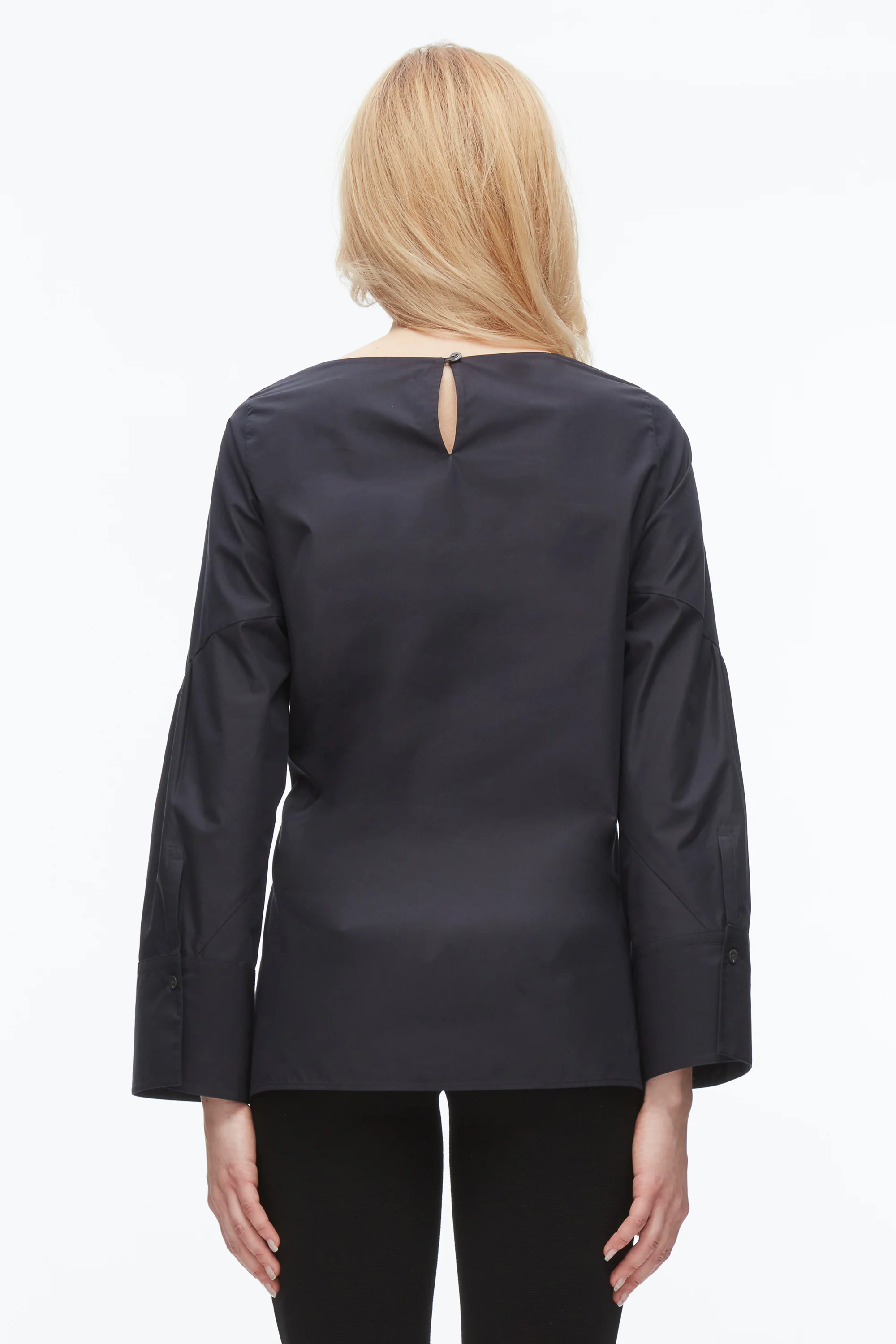 Tie Front Poplin Shirt - Image 5