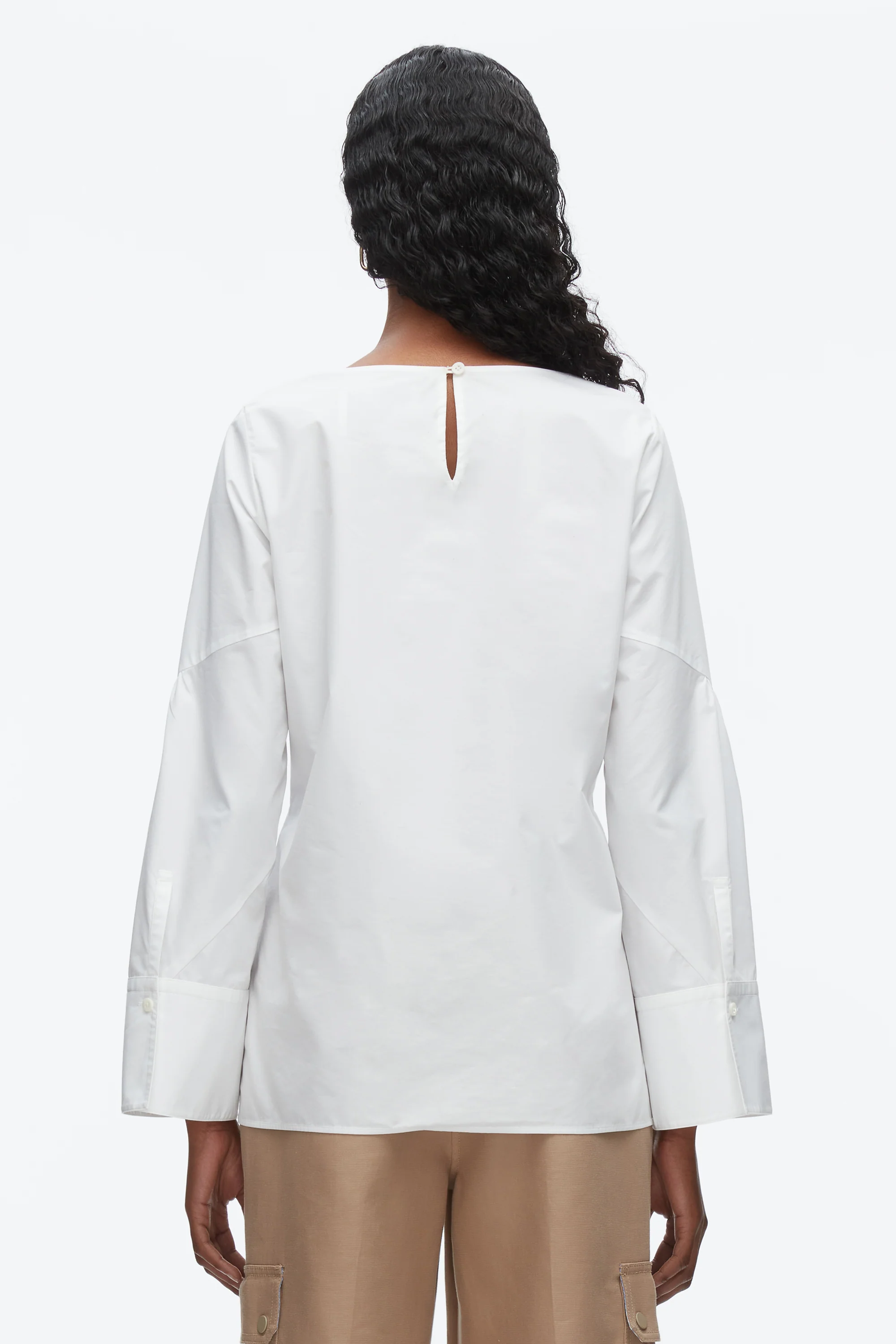 Tie Front Poplin Shirt - Image 11