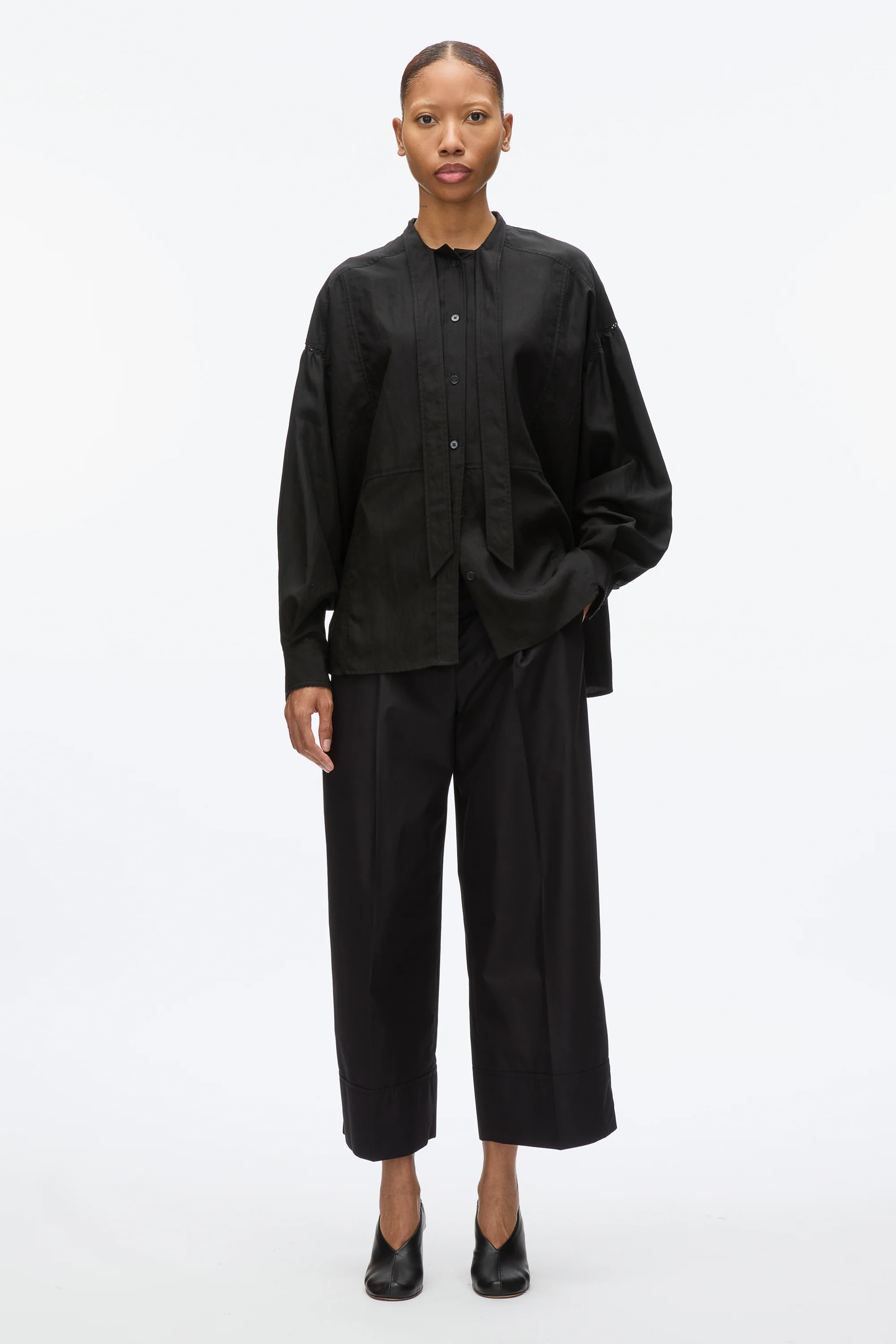 Tie Neck Blouse - Image 2