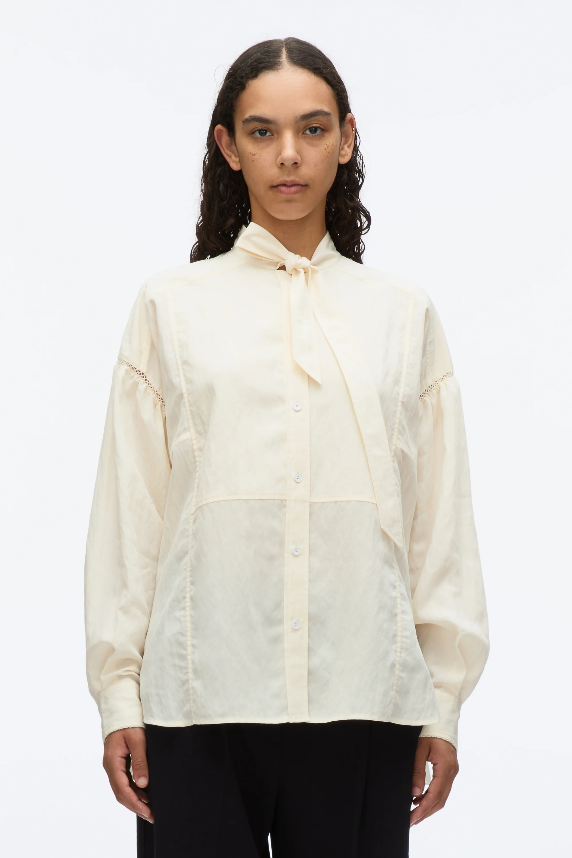 Tie Neck Blouse - Image 8