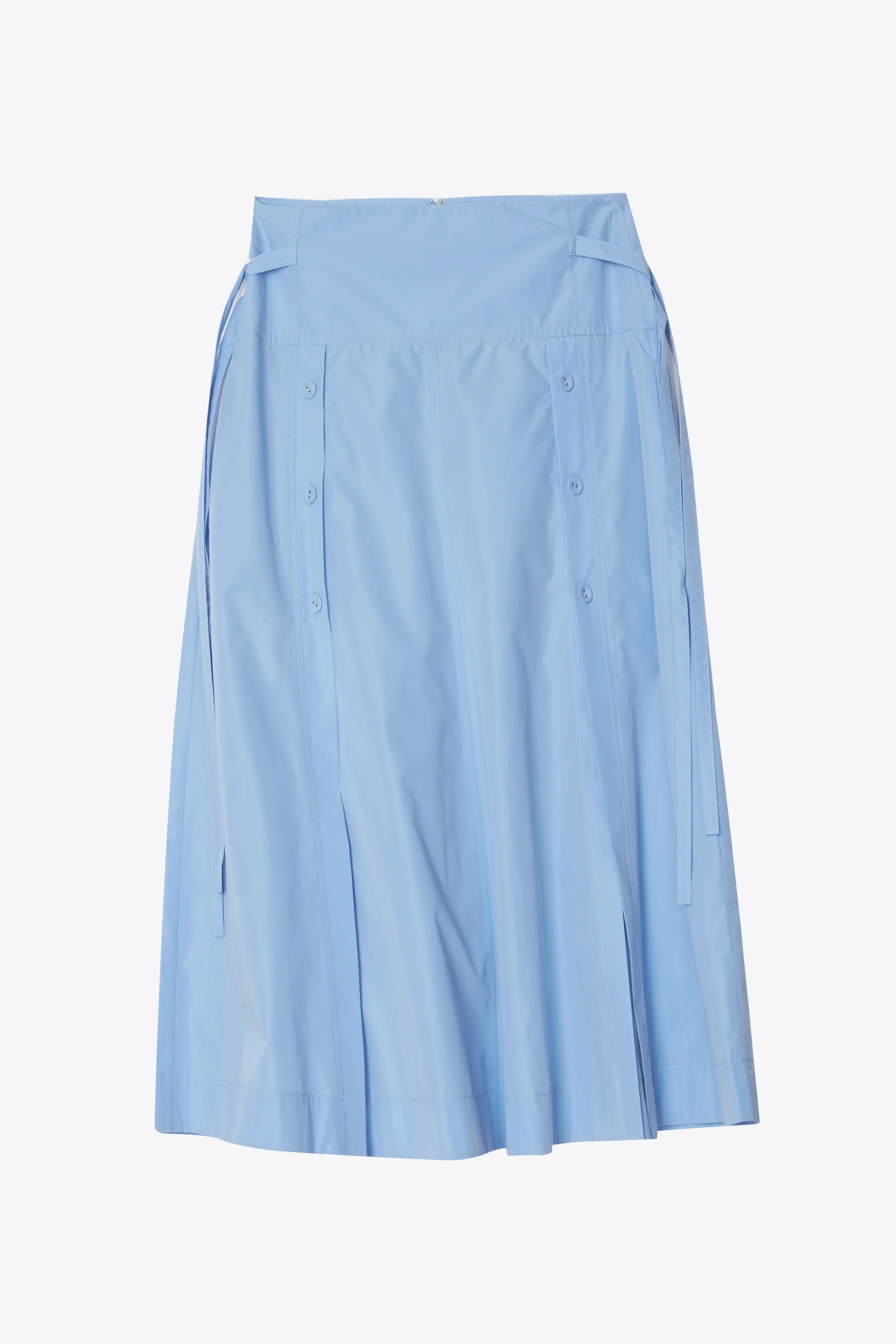 Button Front Tie Waist Midi Skirt - Image 12