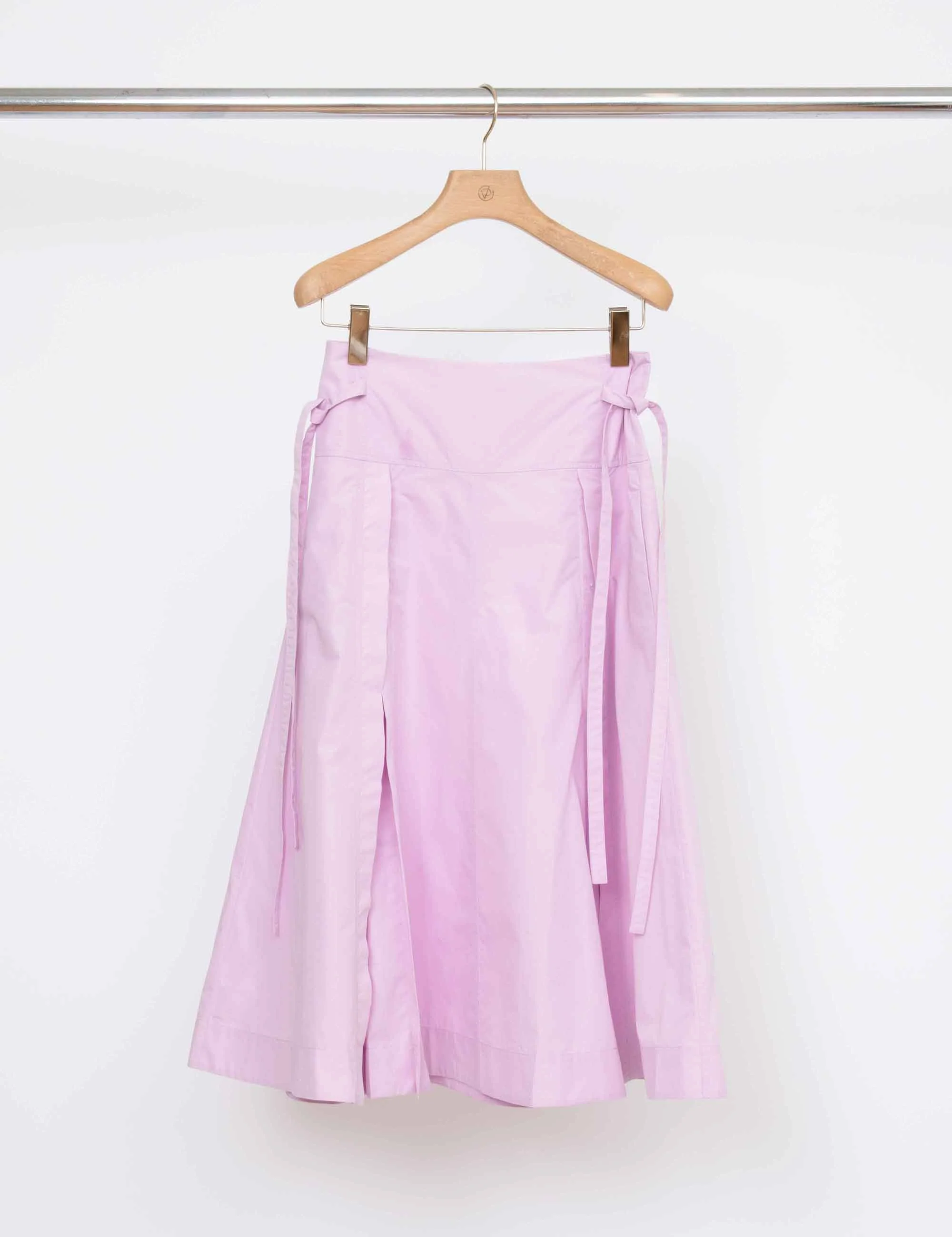 Button Front Tie Waist Midi Skirt - Image 6