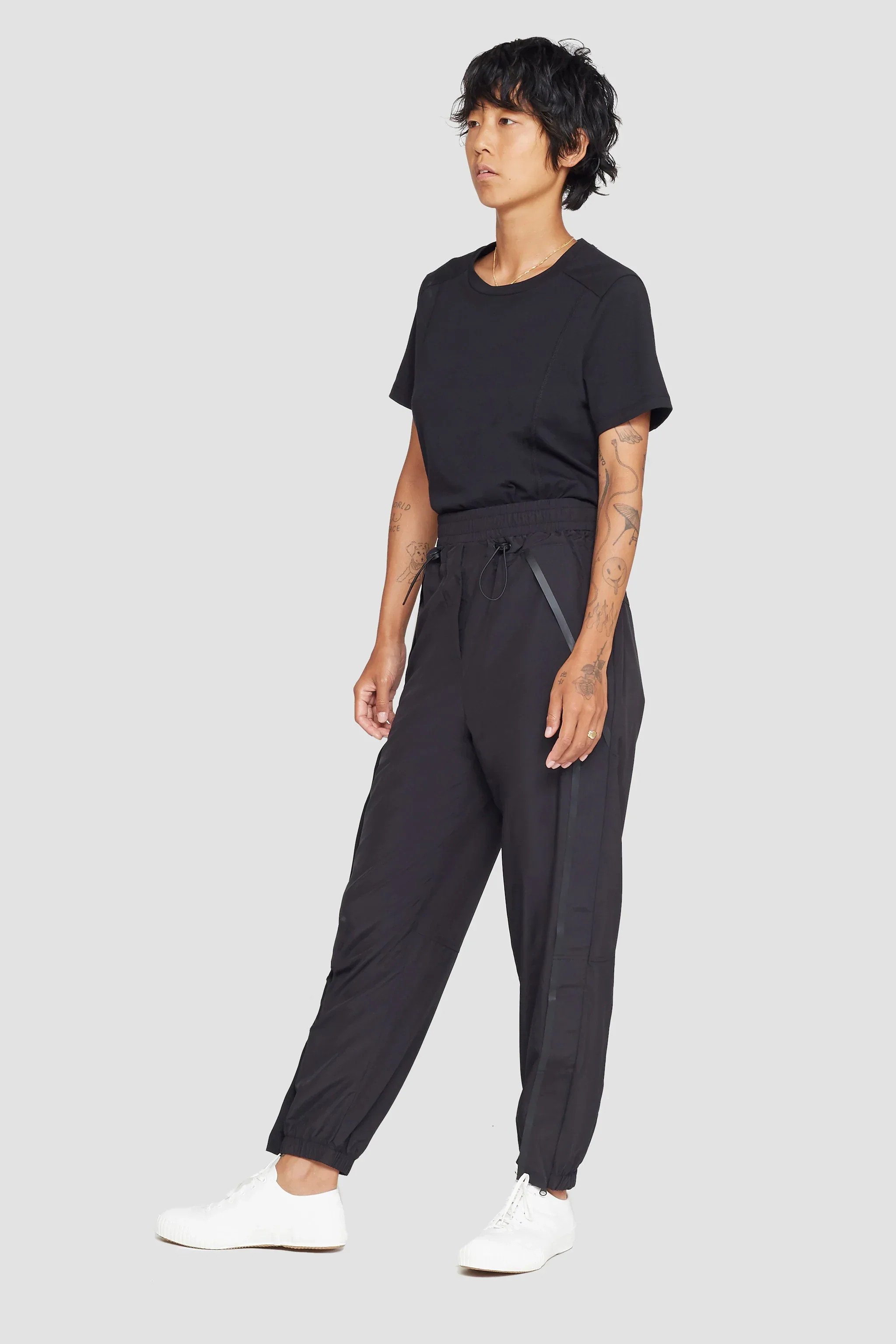 Track-Less Cropped Track Pants - Image 3