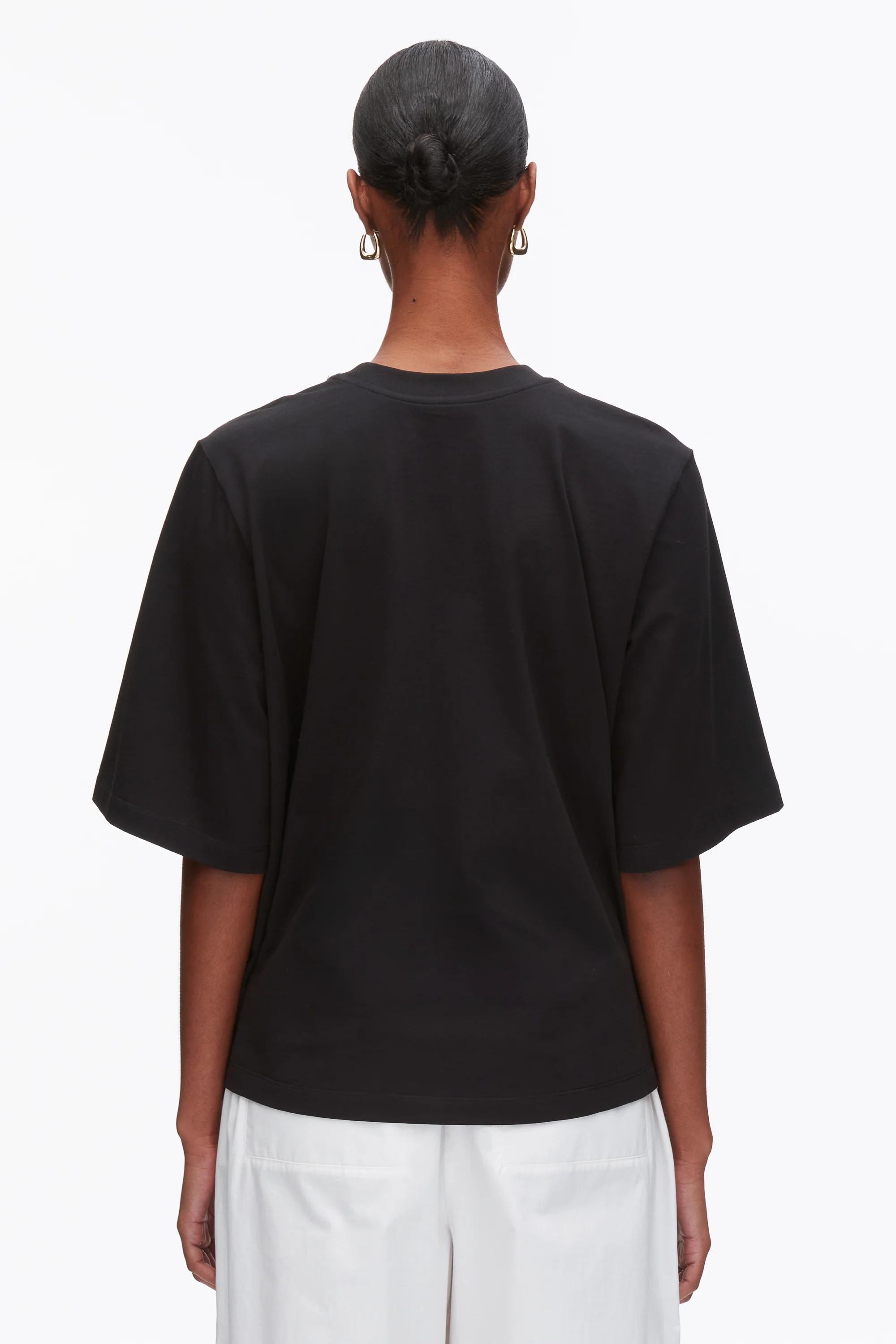 Trapeze T-Shirt with Floral Appliqué - Image 12