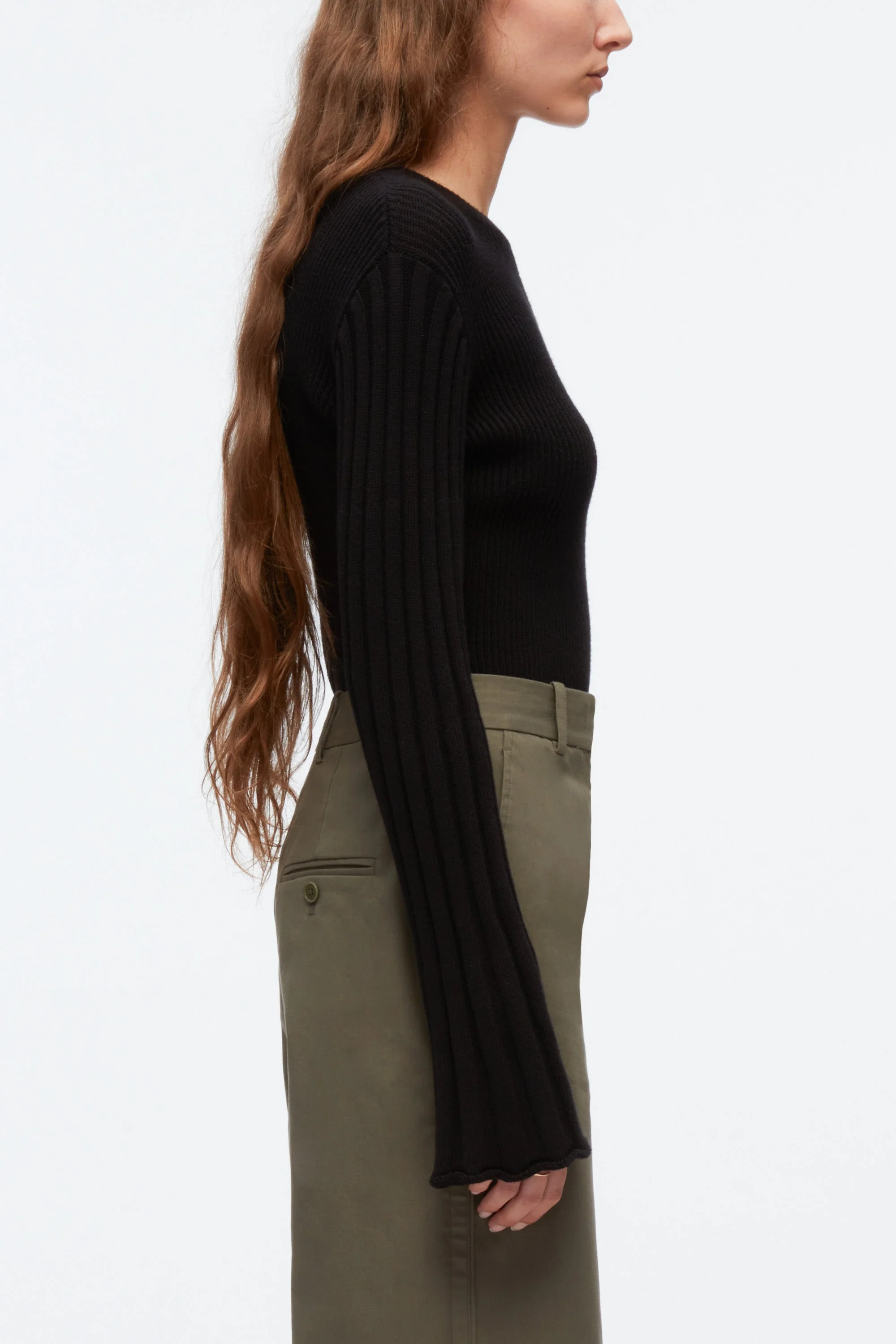 Traveling Rib Knit Pullover - Image 3